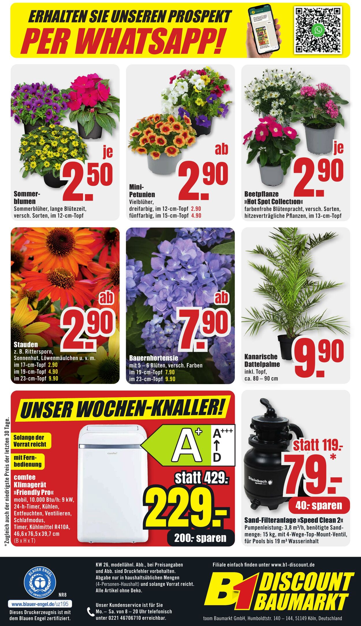 Prospekt B1 Discount Baumarkt 14.06.2025 - 20.06.2025