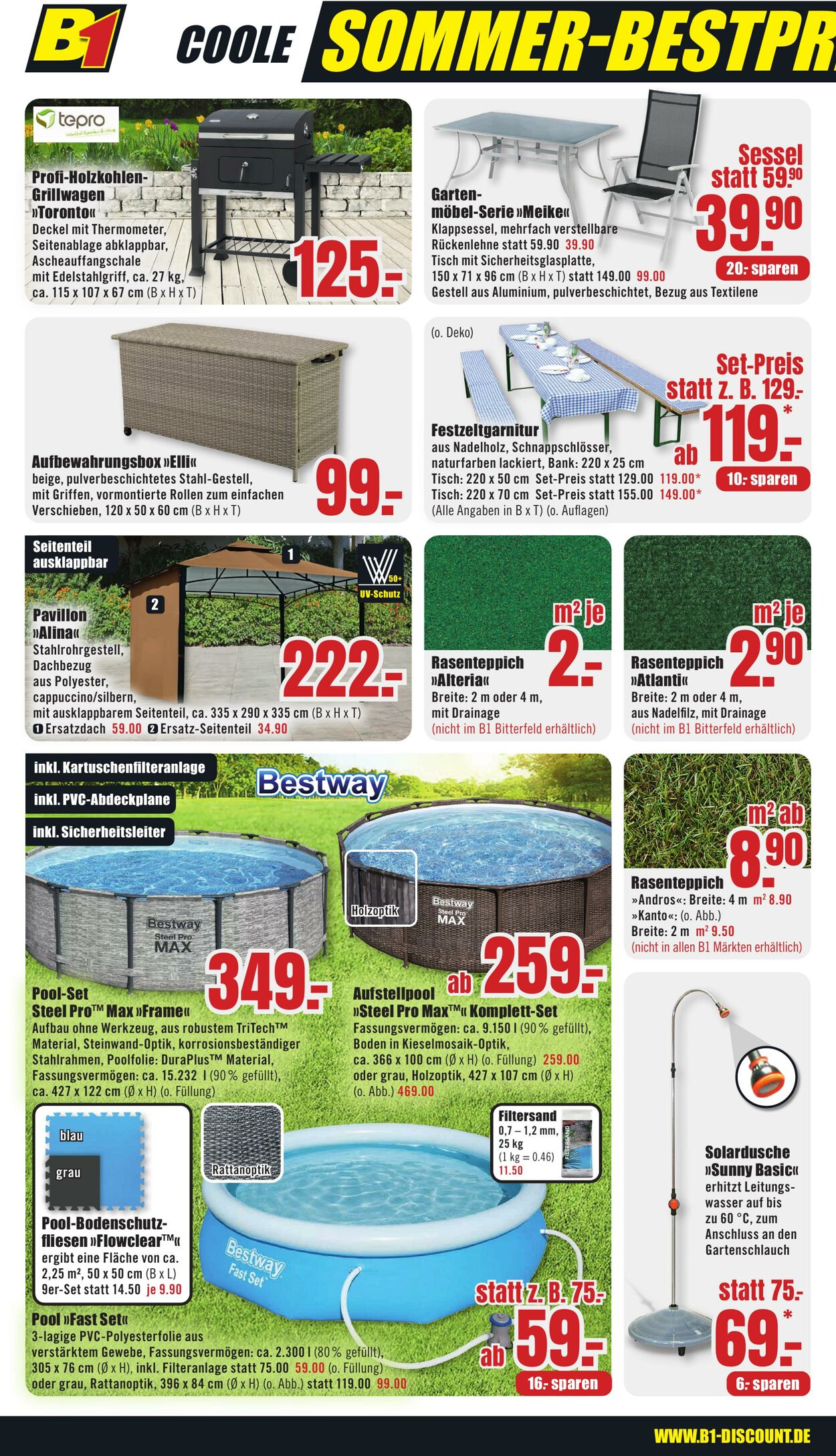 Prospekt B1 Discount Baumarkt 14.06.2025 - 20.06.2025