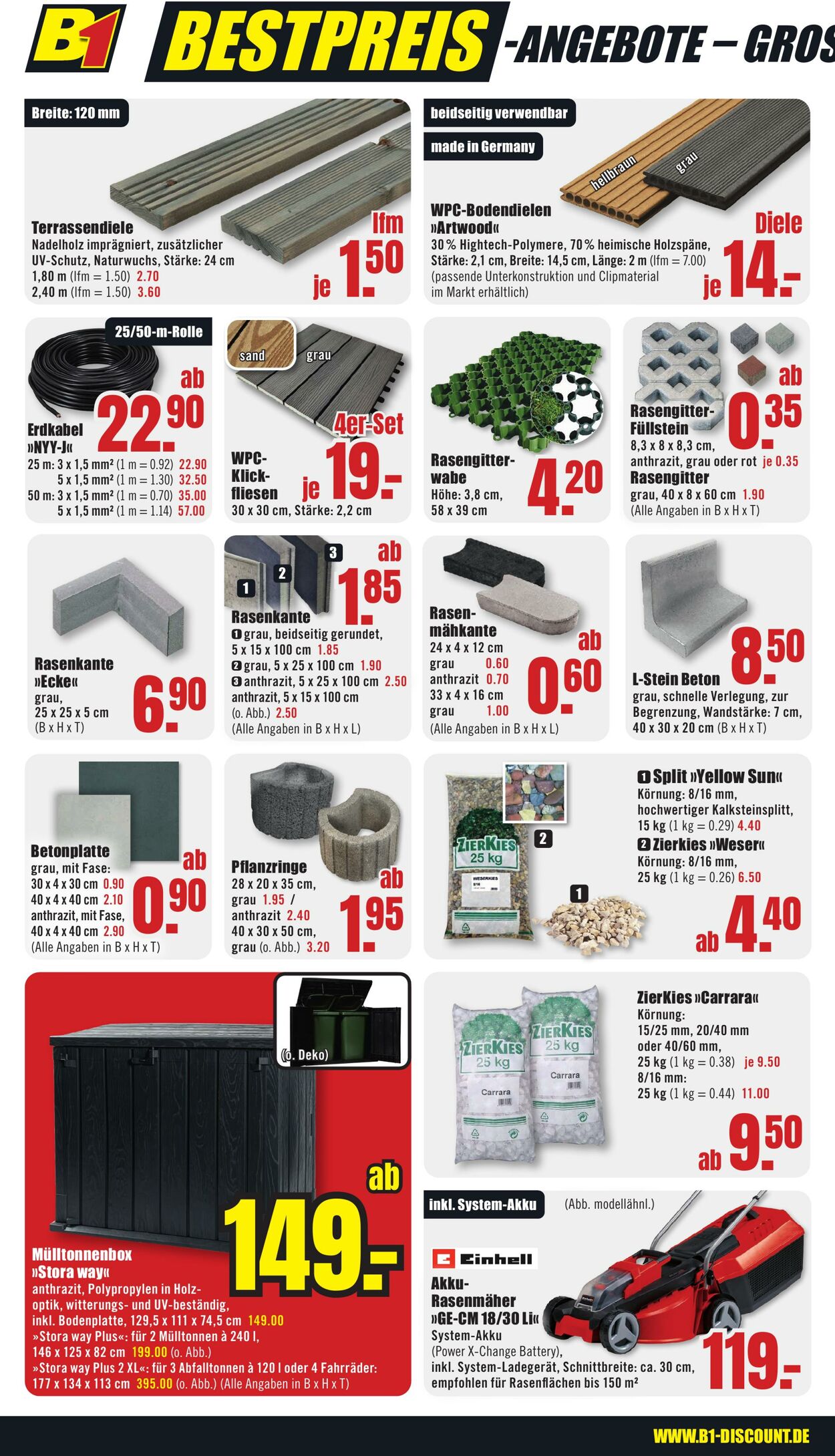 Prospekt B1 Discount Baumarkt 14.06.2025 - 20.06.2025