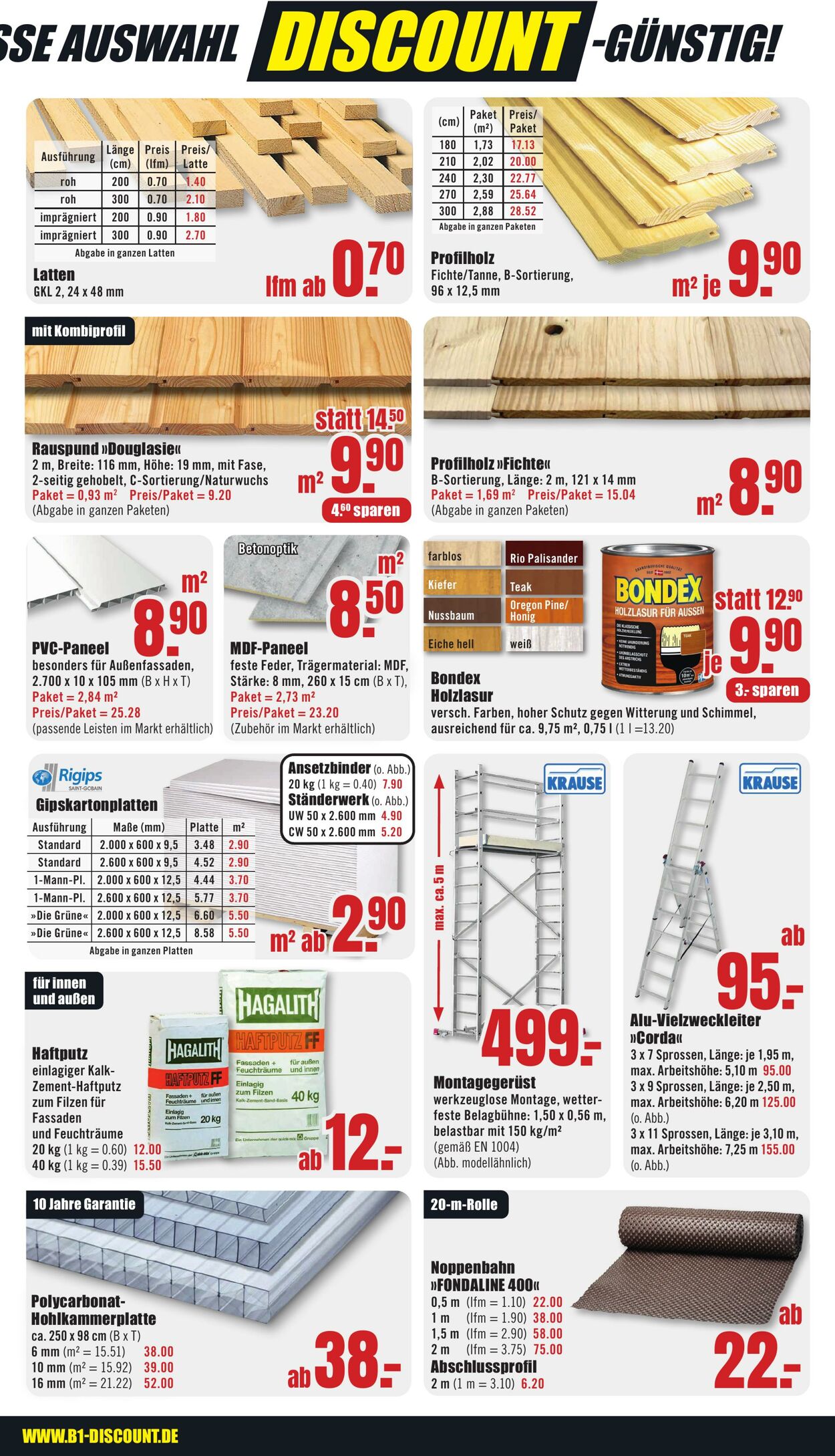 Prospekt B1 Discount Baumarkt 14.06.2025 - 20.06.2025