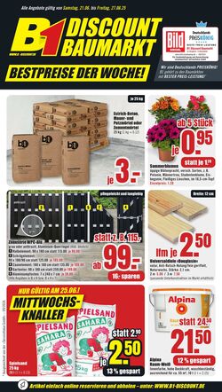 Prospekt B1 Discount Baumarkt 14.06.2025 - 20.06.2025