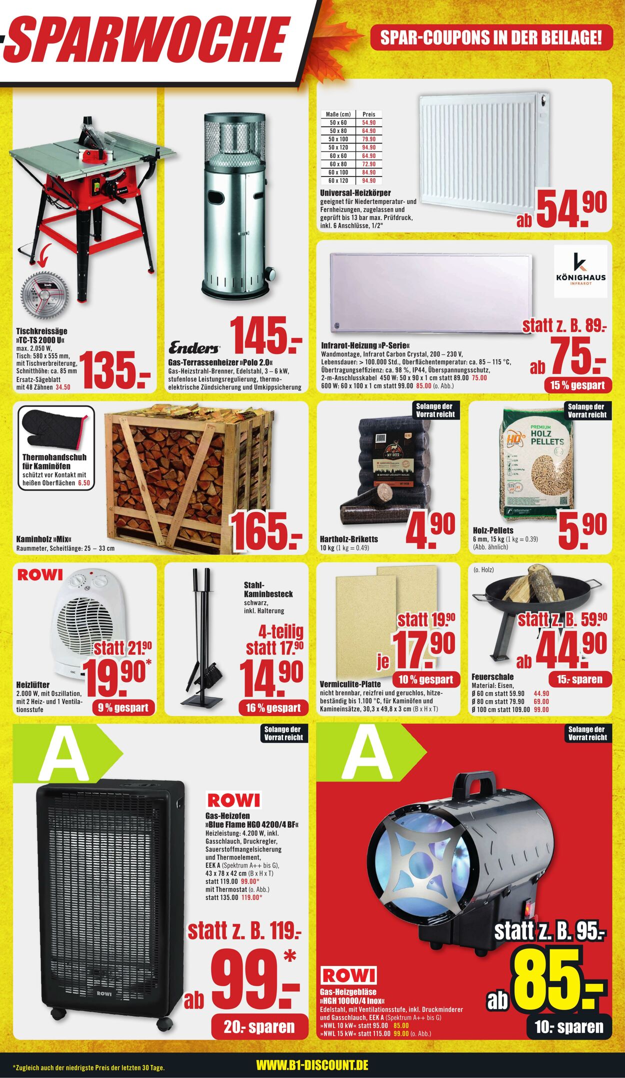 Prospekt B1 Discount Baumarkt 19.10.2024 - 25.10.2024