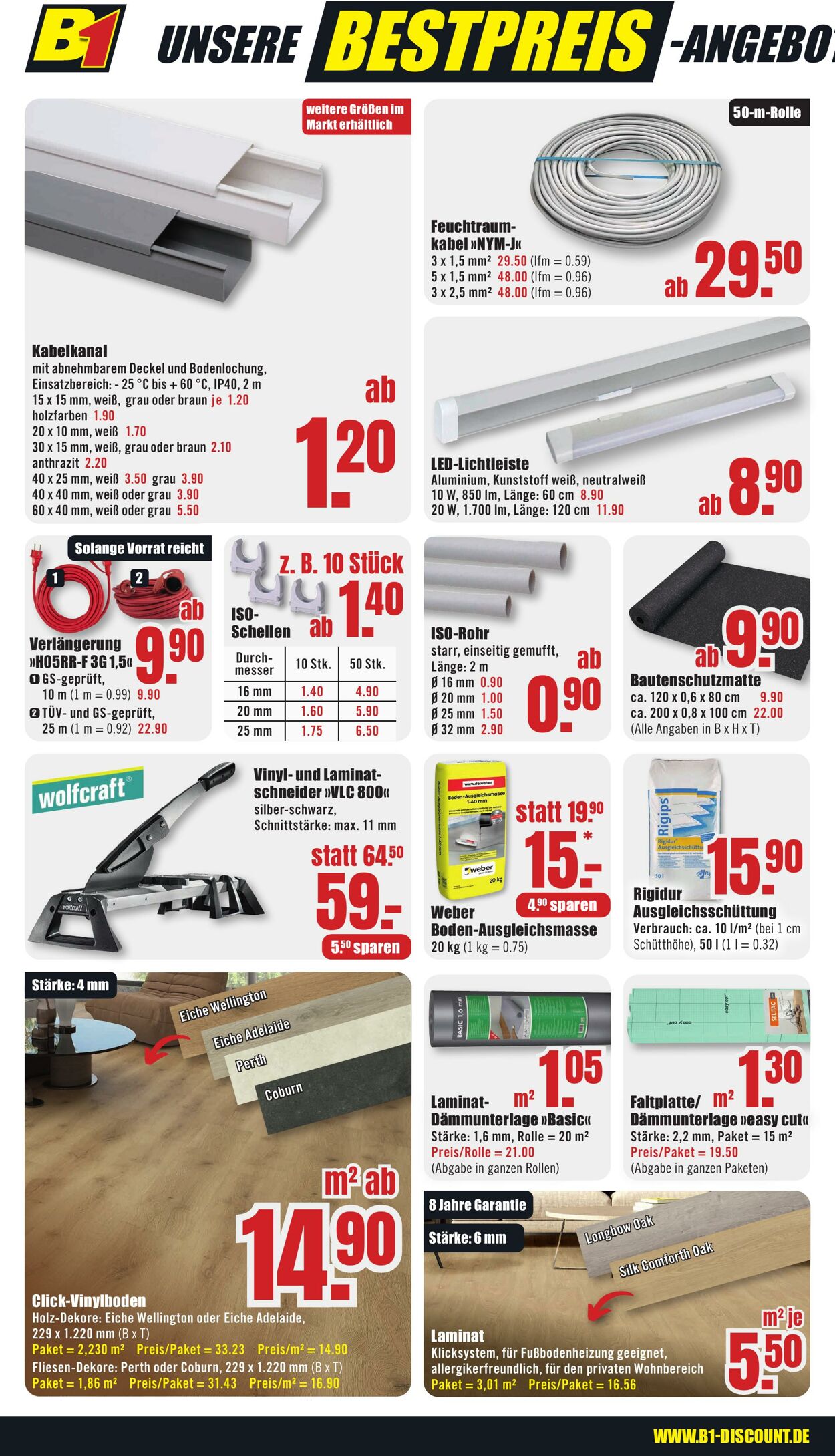 Prospekt B1 Discount Baumarkt 07.06.2025 - 13.06.2025
