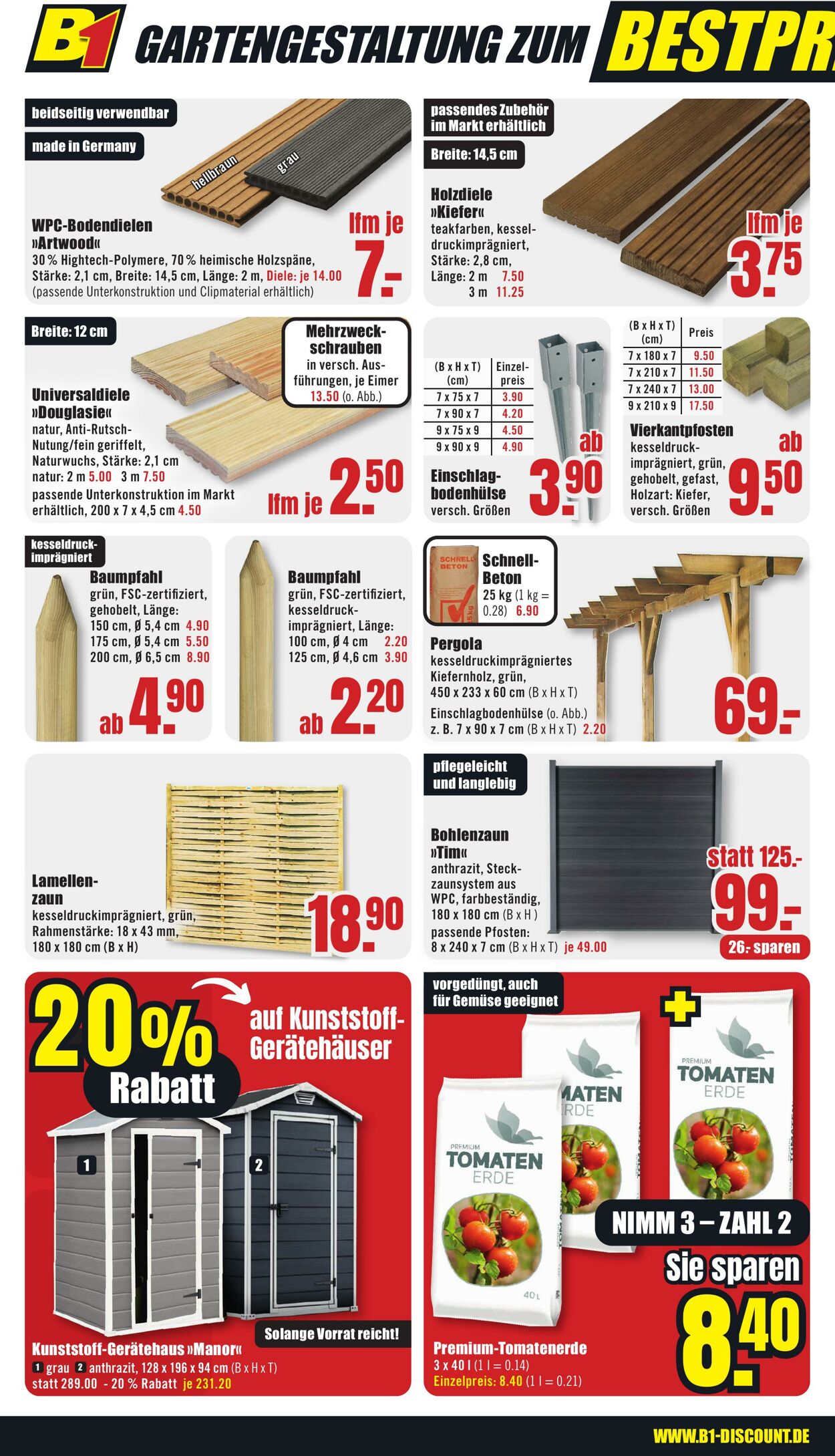 Prospekt B1 Discount Baumarkt 07.06.2025 - 13.06.2025