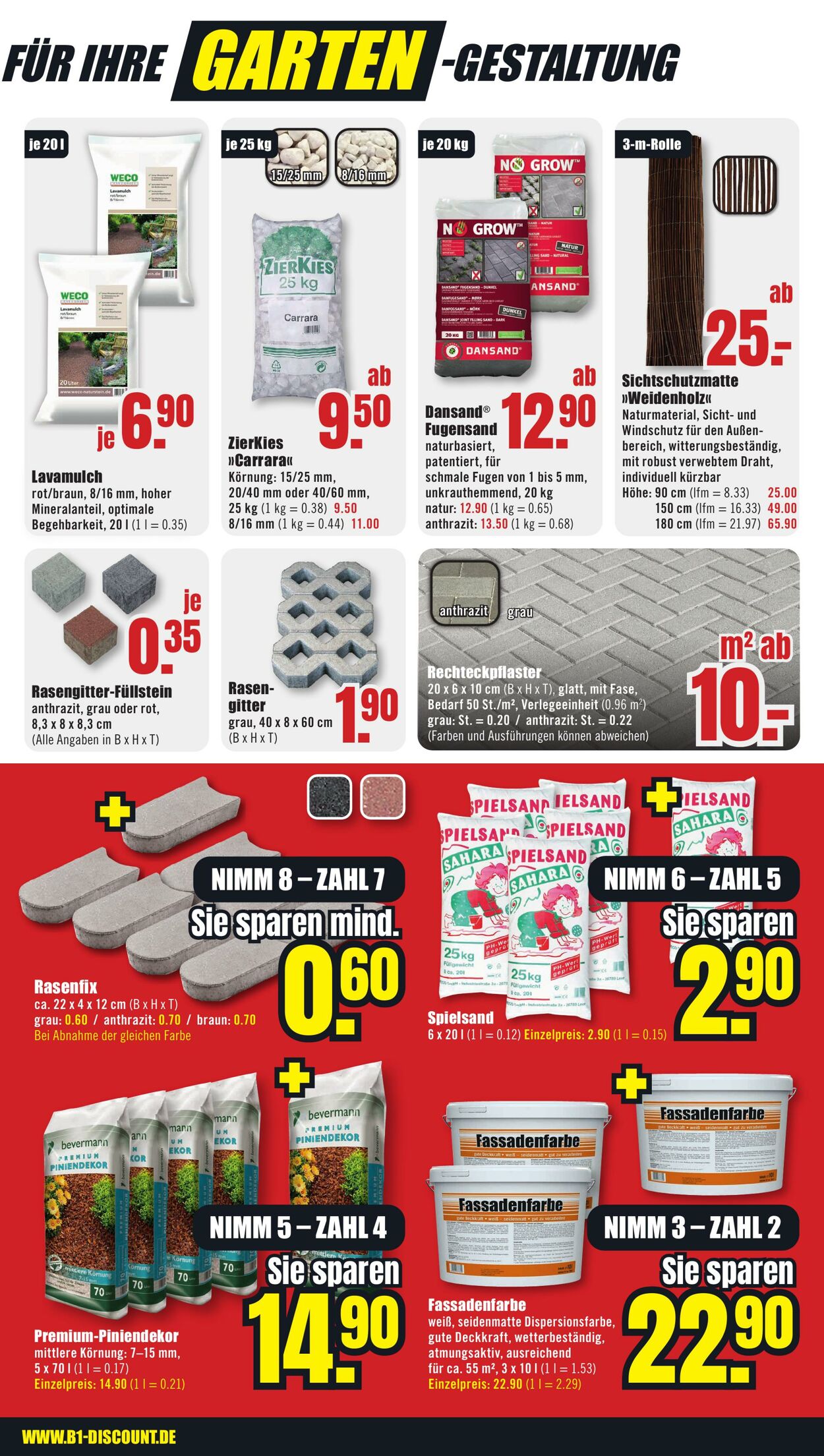 Prospekt B1 Discount Baumarkt 06.07.2024 - 12.07.2024