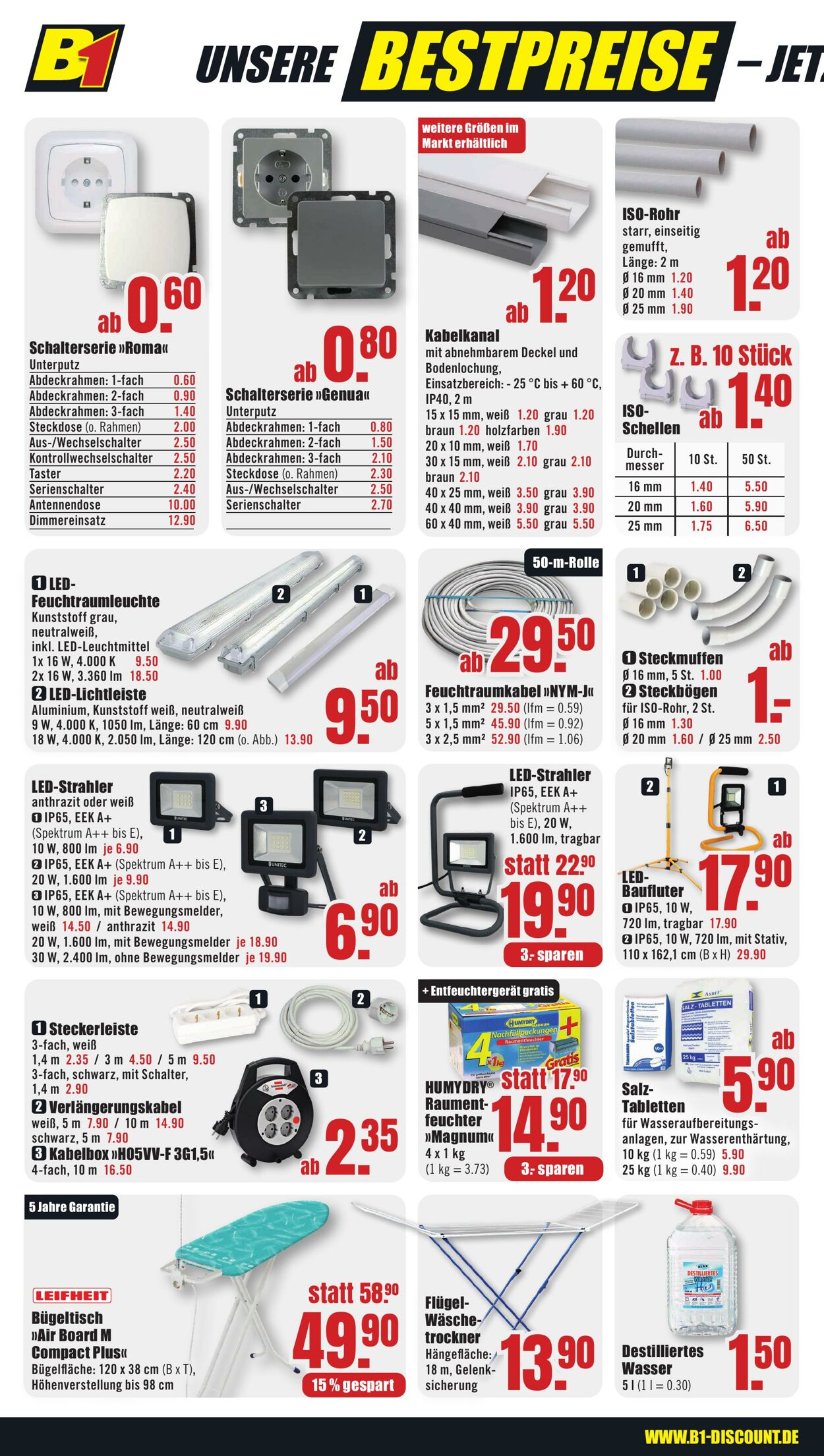 Prospekt B1 Discount Baumarkt 18.11.2024 - 22.11.2024