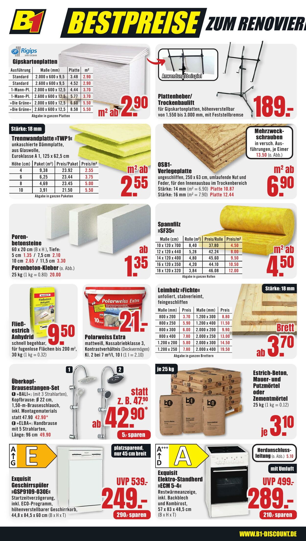 Prospekt B1 Discount Baumarkt 18.11.2024 - 22.11.2024