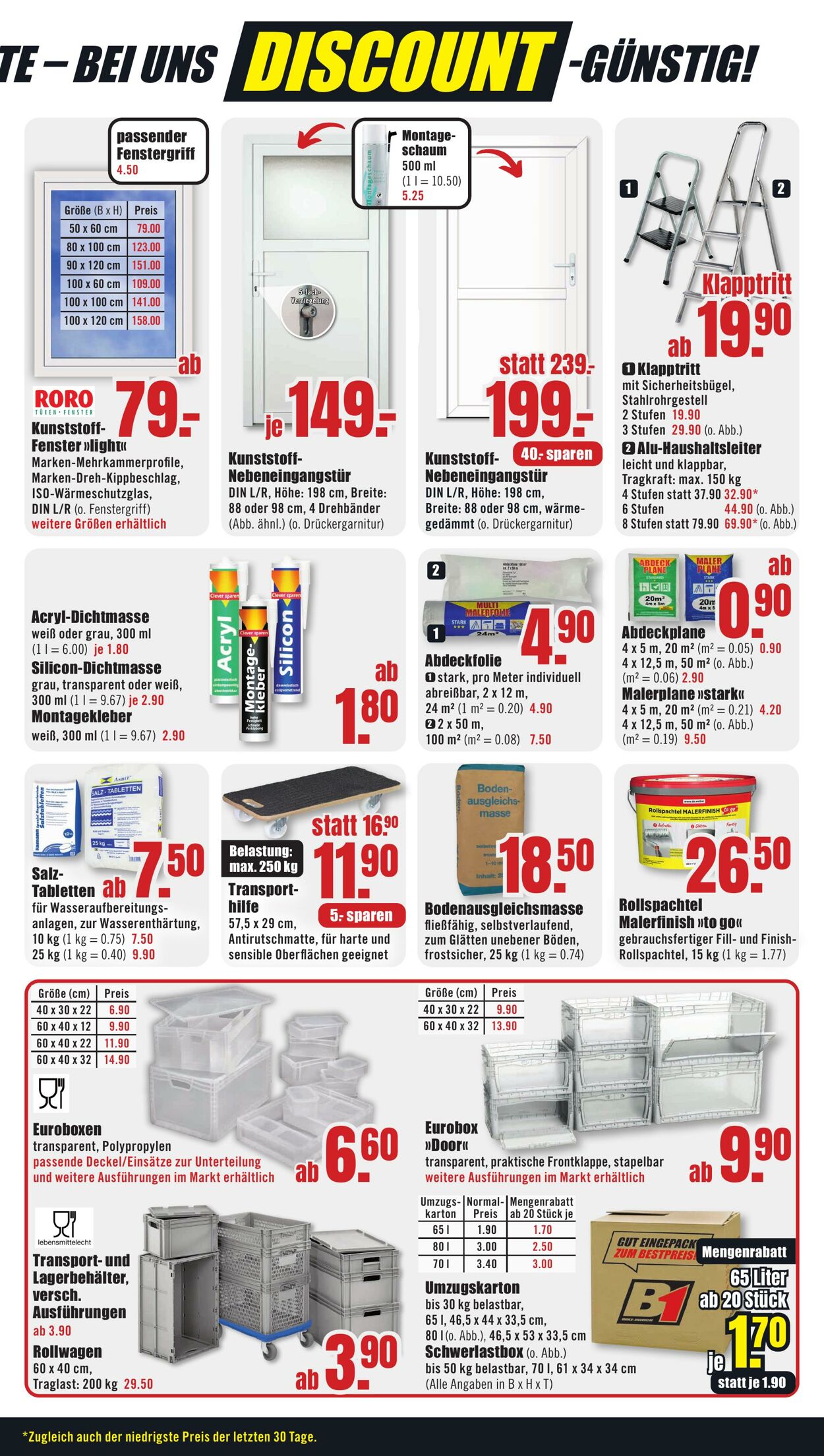 Prospekt B1 Discount Baumarkt 31.08.2024 - 06.09.2024