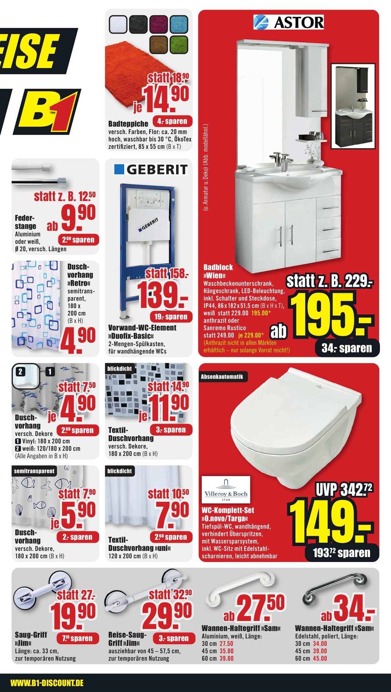 Prospekt B1 Discount Baumarkt 13.01.2024 - 19.01.2024