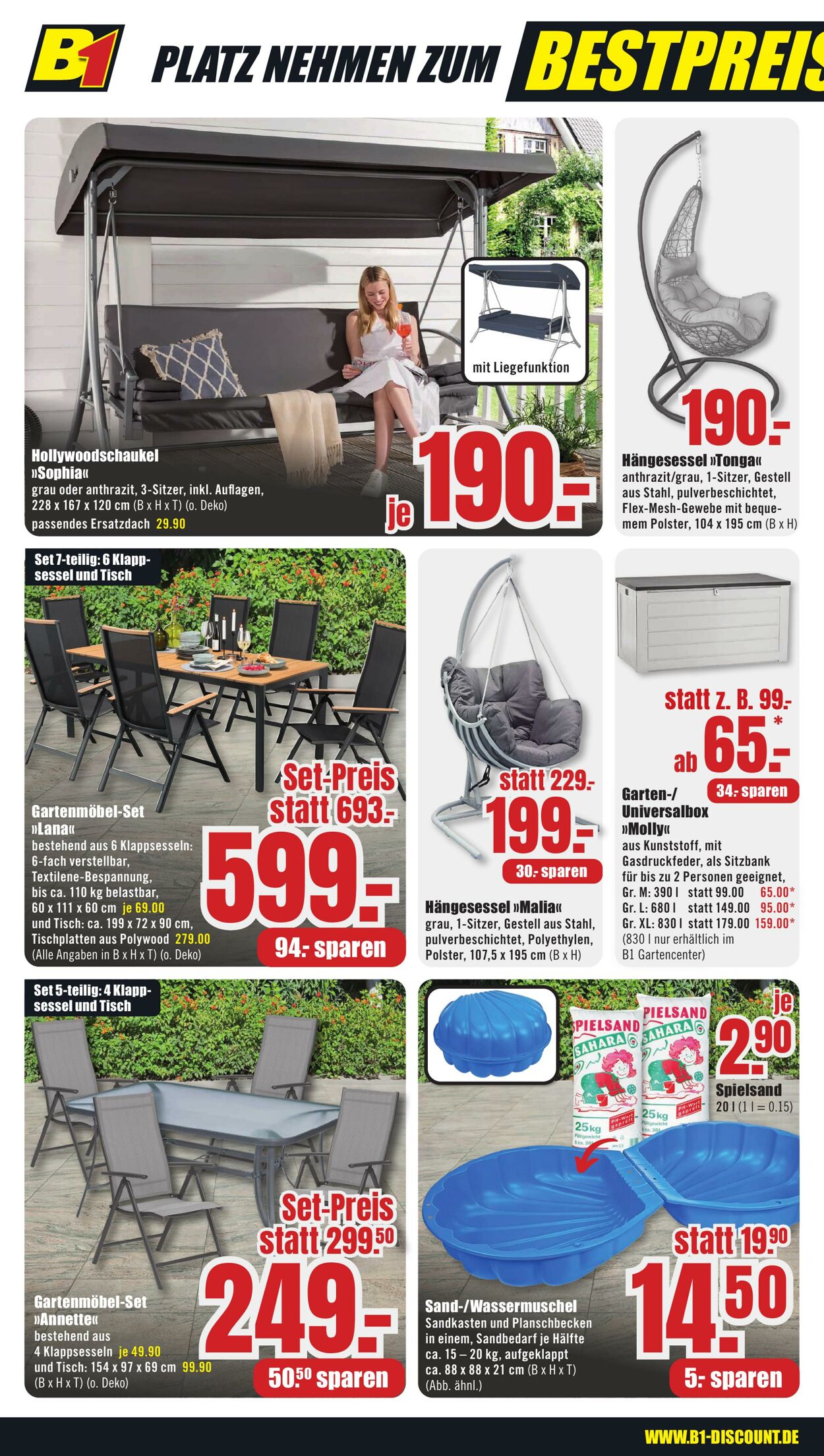 Prospekt B1 Discount Baumarkt 13.04.2024 - 19.04.2024