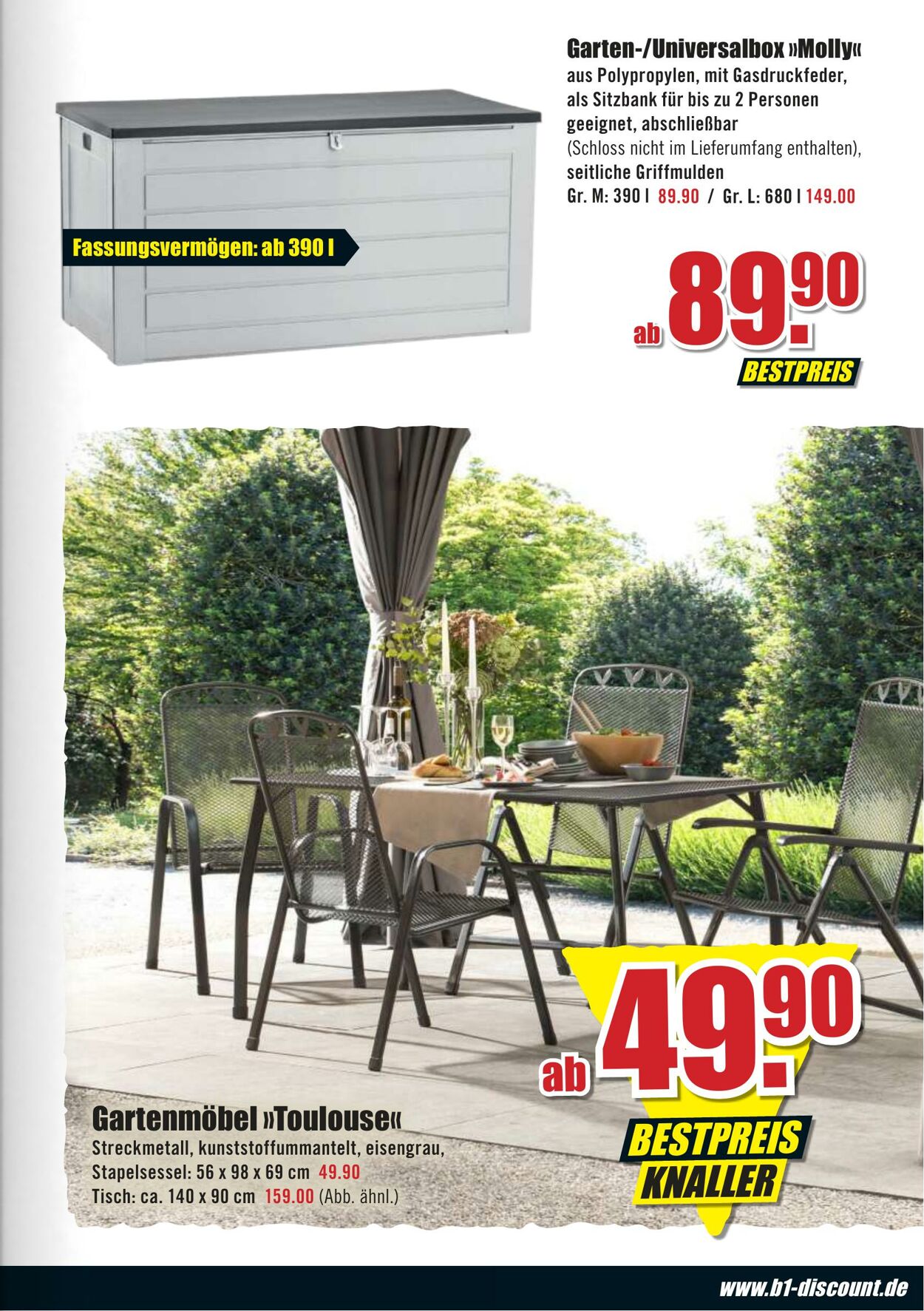 Prospekt B1 Discount Baumarkt 19.04.2022 - 31.05.2022