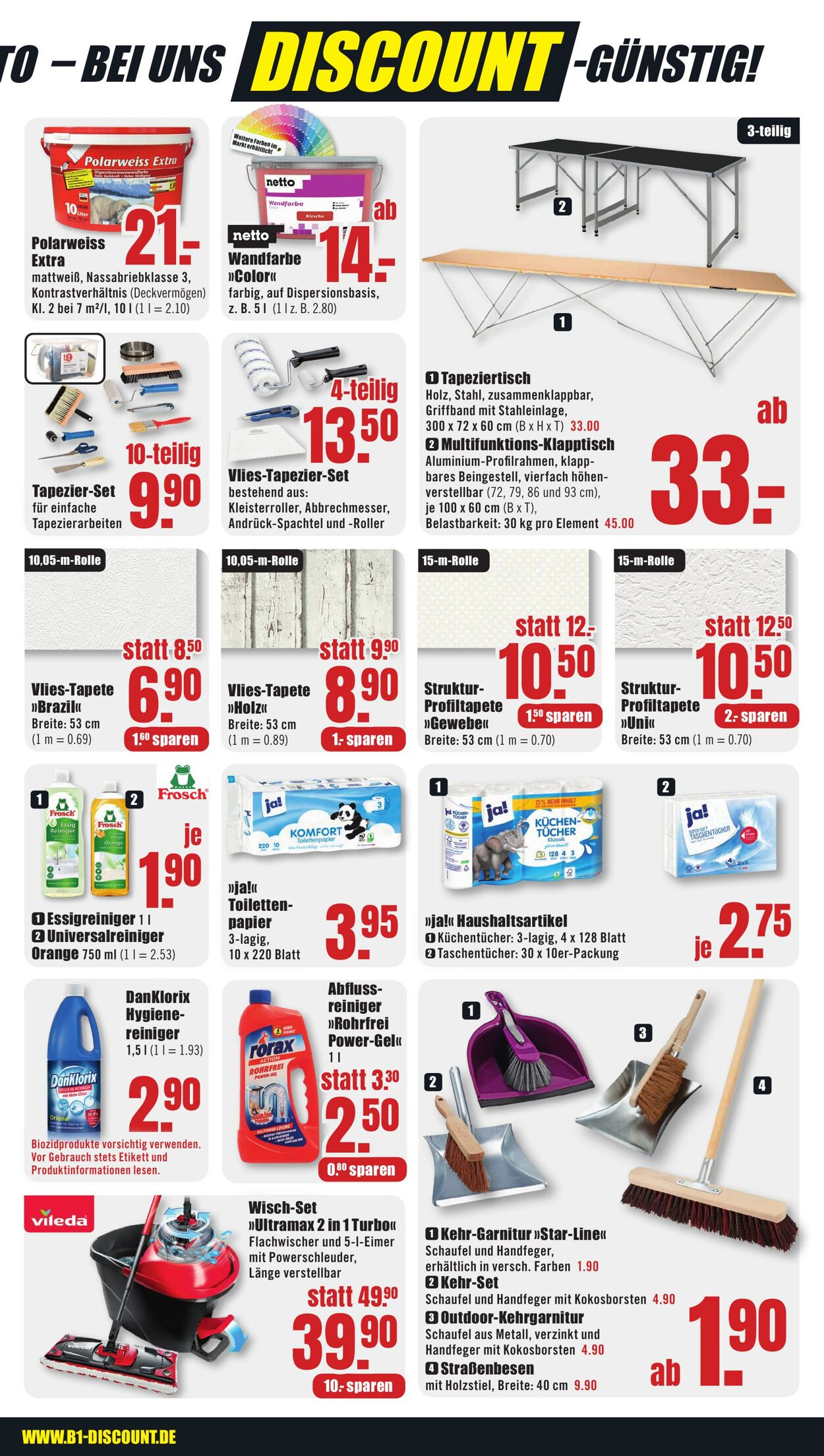 Prospekt B1 Discount Baumarkt 19.10.2024 - 25.10.2024