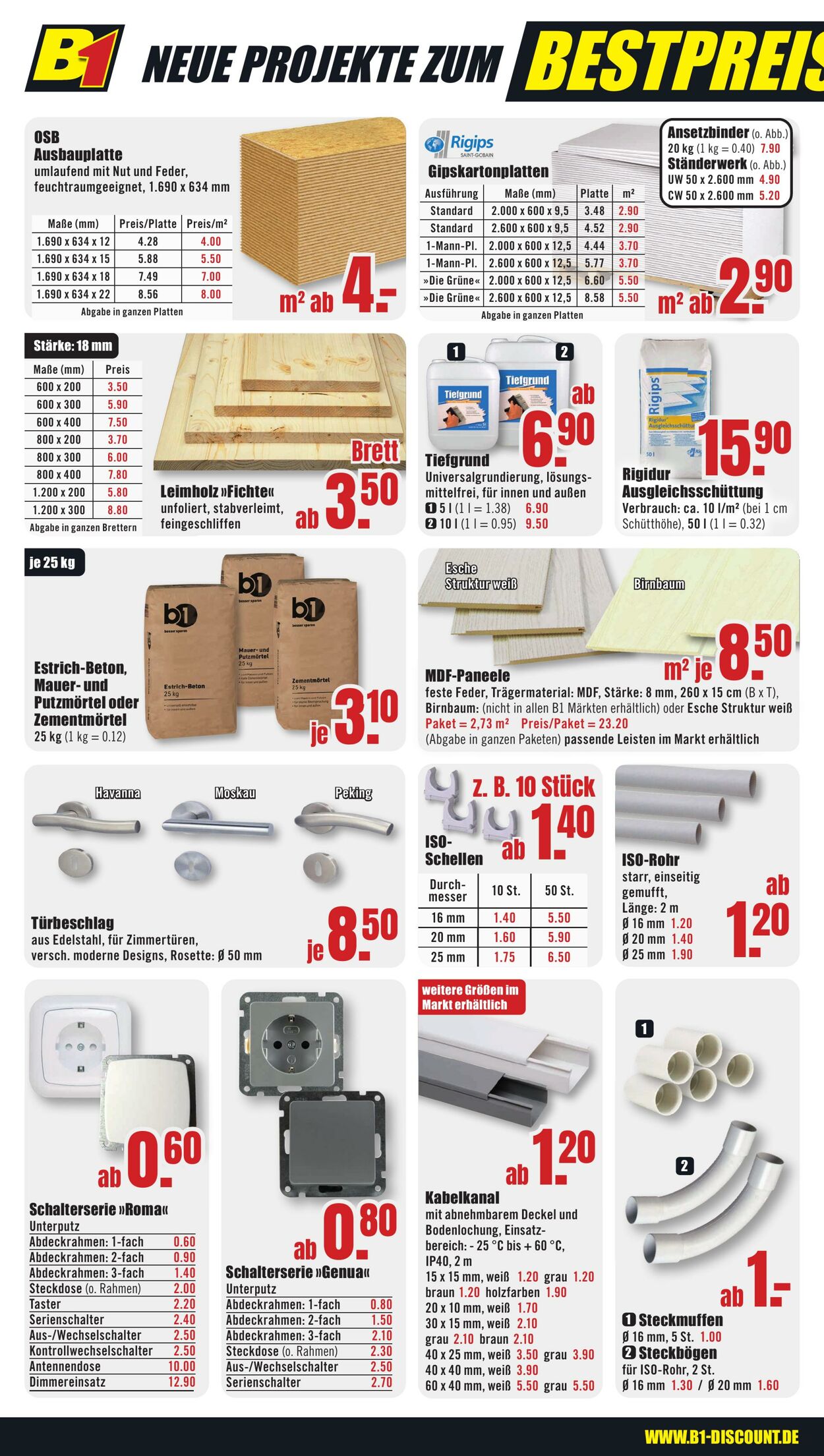 Prospekt B1 Discount Baumarkt 19.10.2024 - 25.10.2024