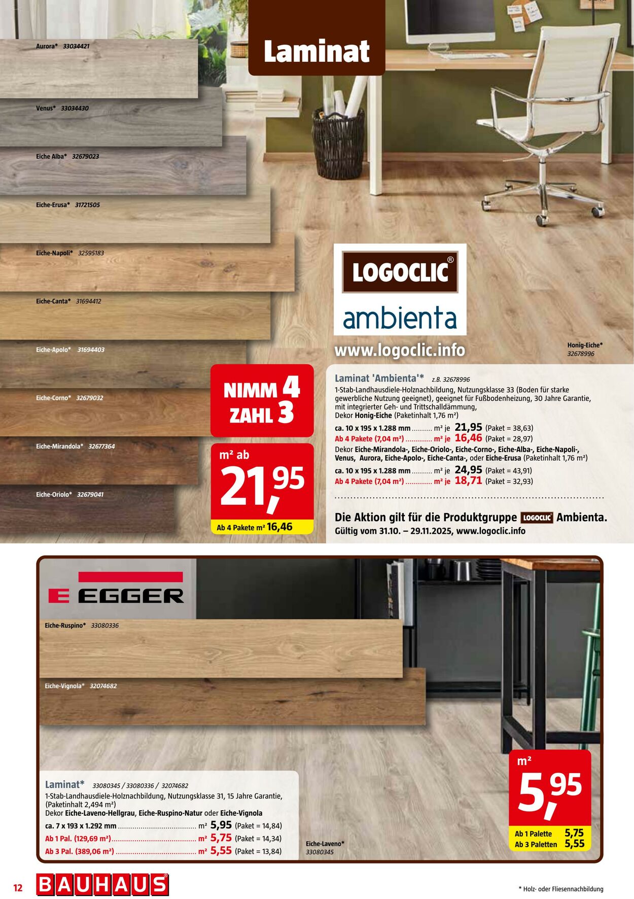 Prospekt Bauhaus 02.11.2025 - 16.11.2025
