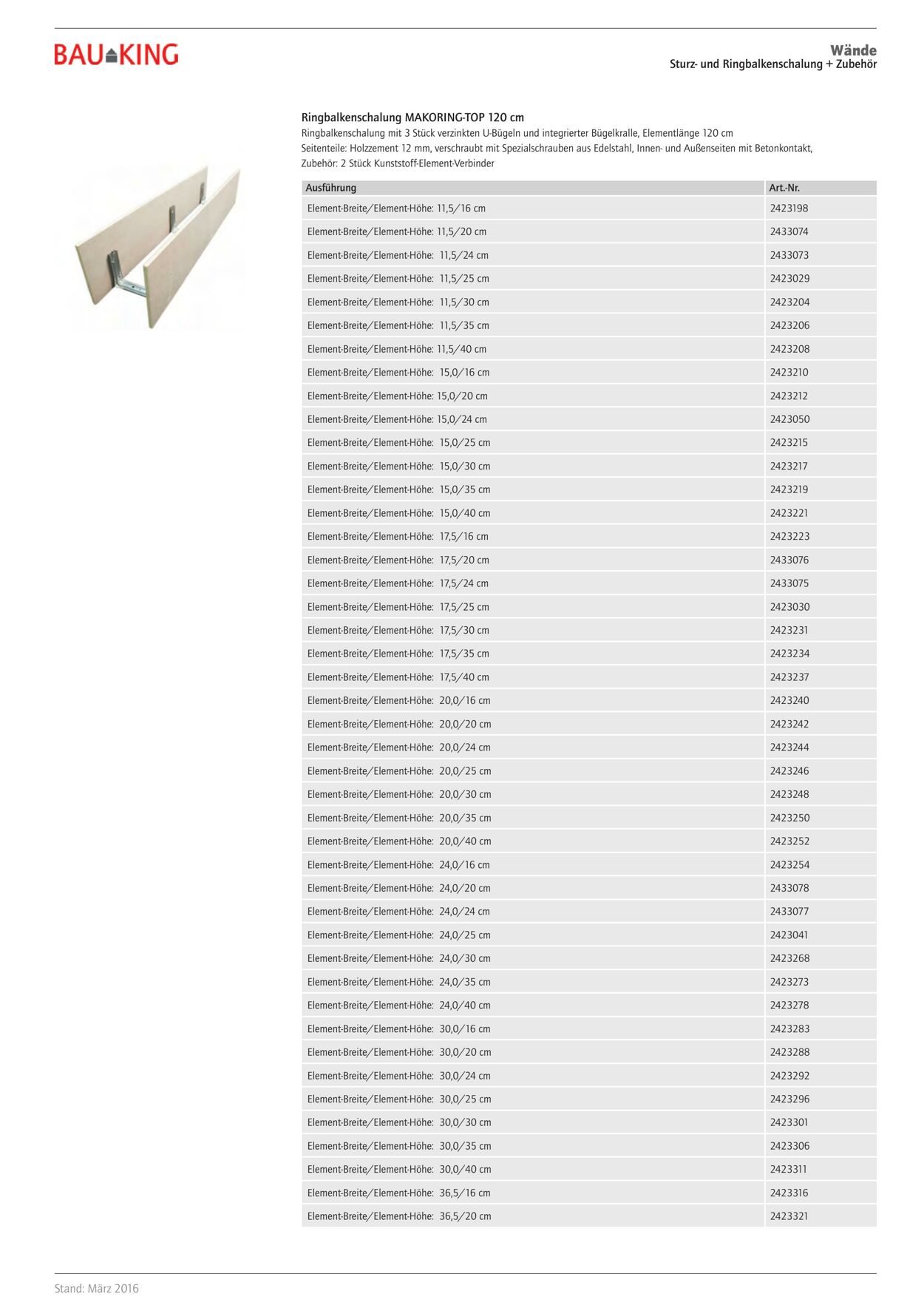 Prospekt Bauking 17.04.2023 - 31.12.2023