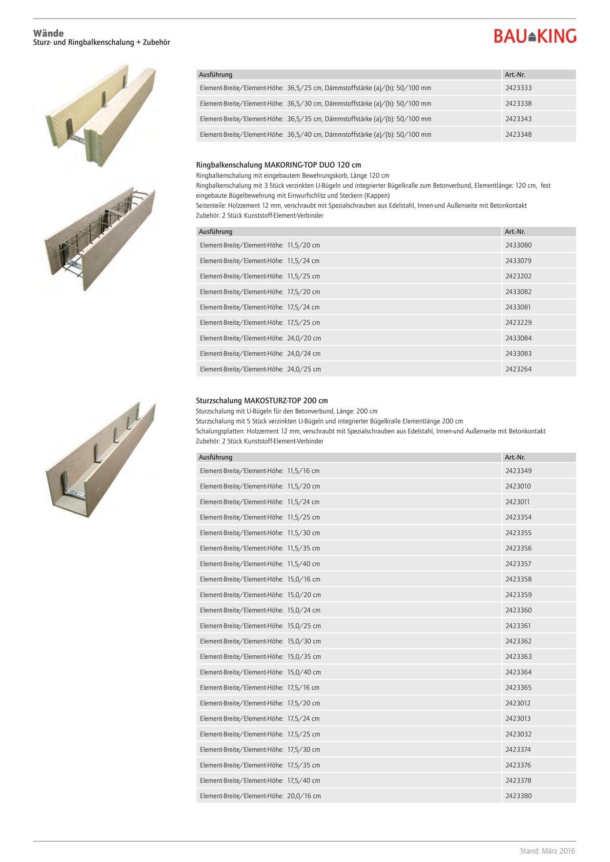 Prospekt Bauking 17.04.2023 - 31.12.2023