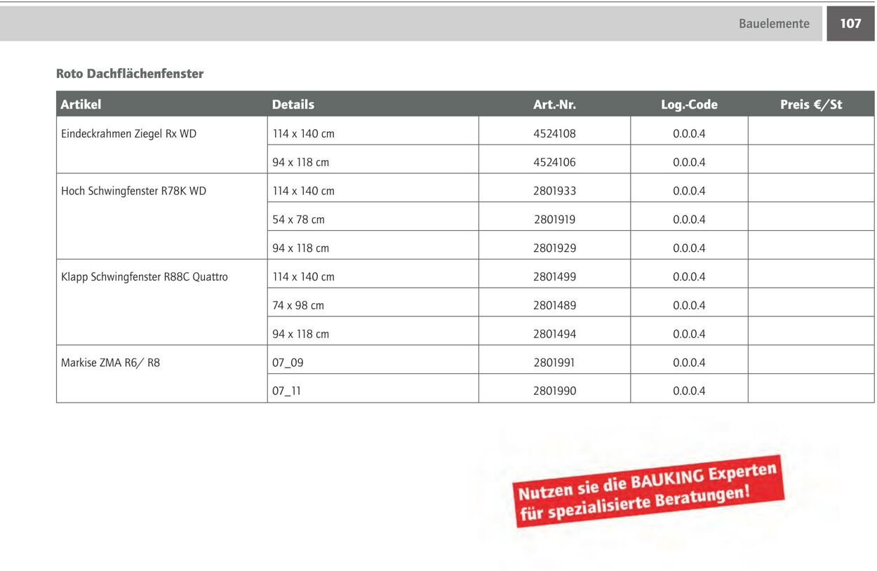 Prospekt Bauking 24.02.2023 - 29.02.2024