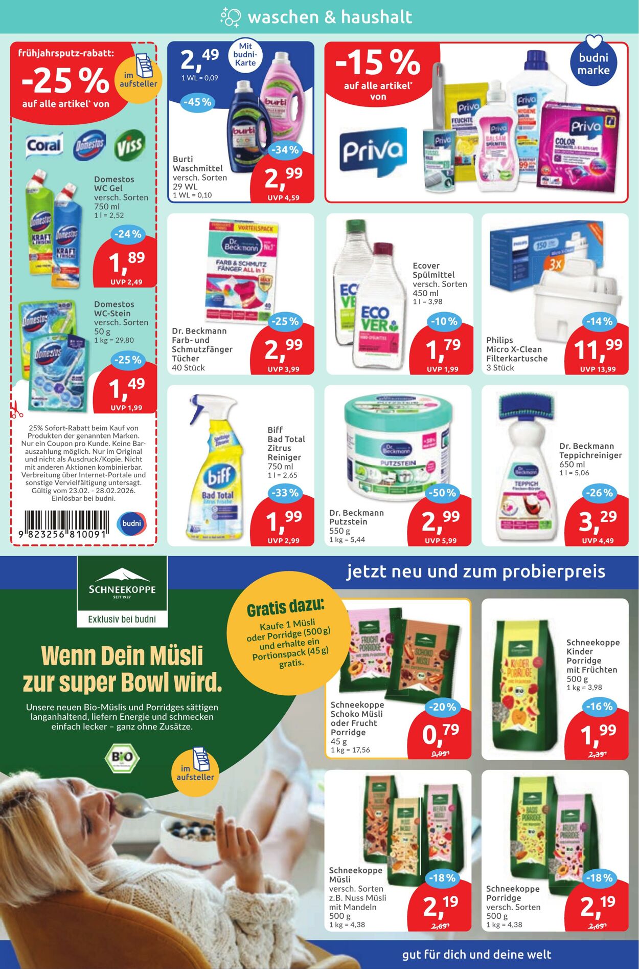 Prospekt Budni 23.02.2026 - 28.02.2026