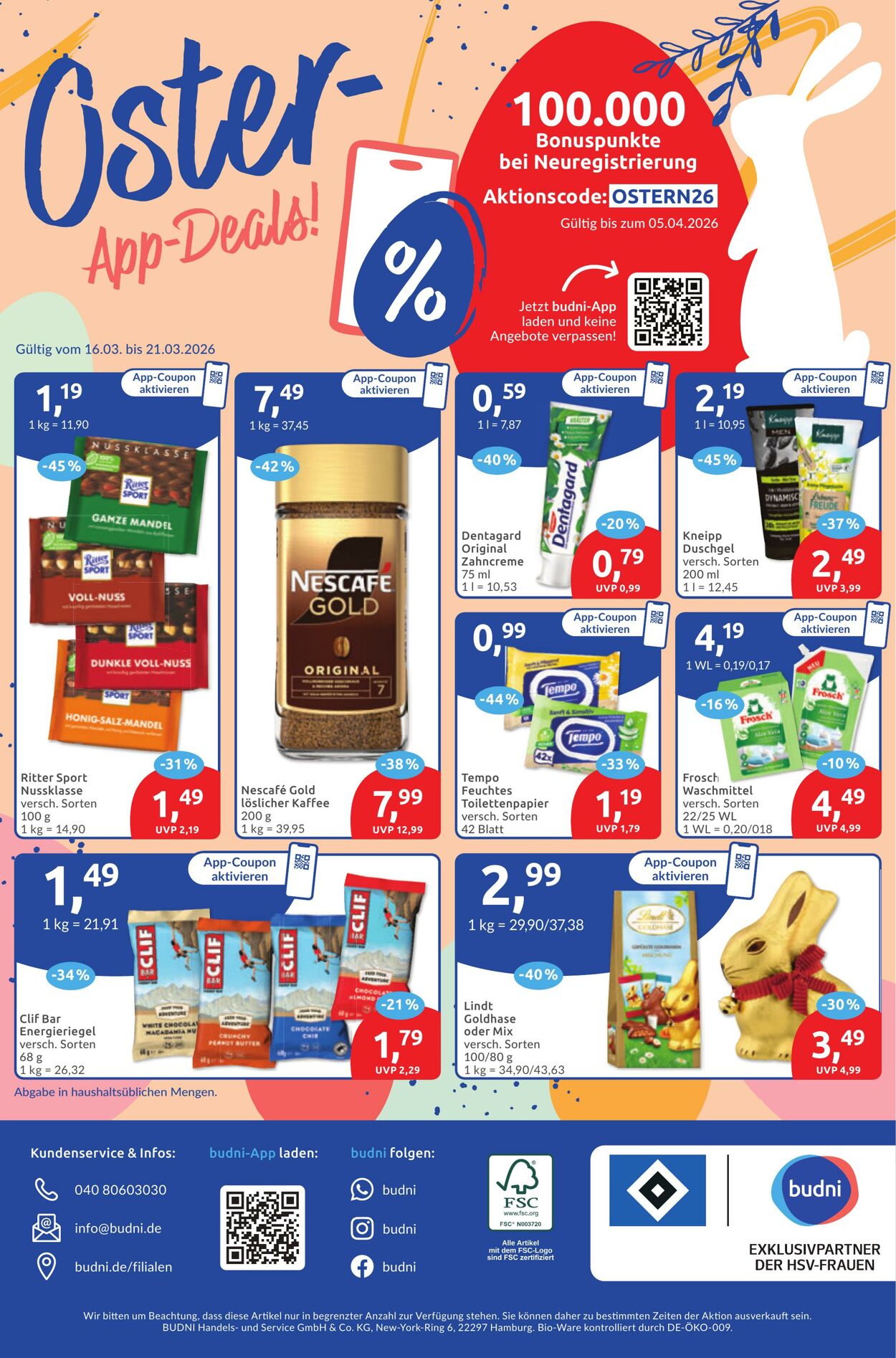 Prospekt Budni 16.03.2026 - 21.03.2026