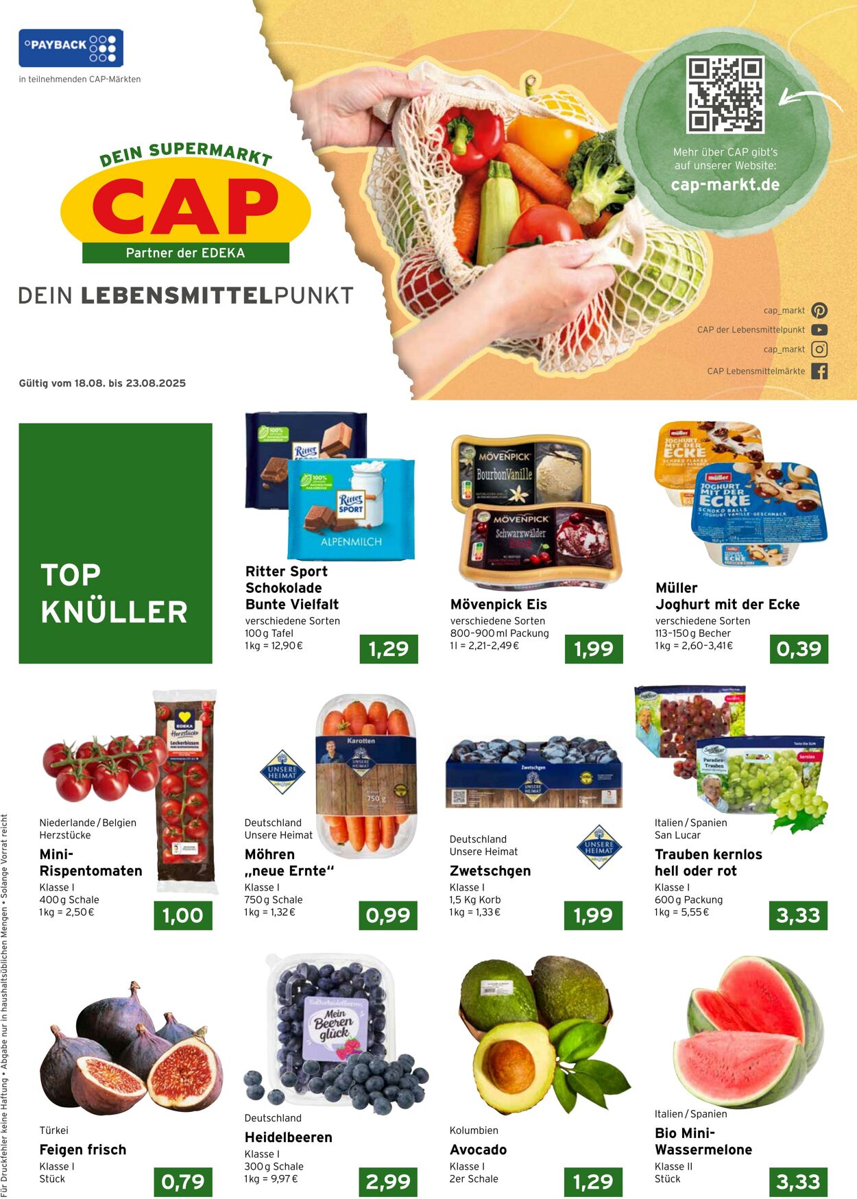 Prospekt CAP Markt 18.08.2025 - 23.08.2025