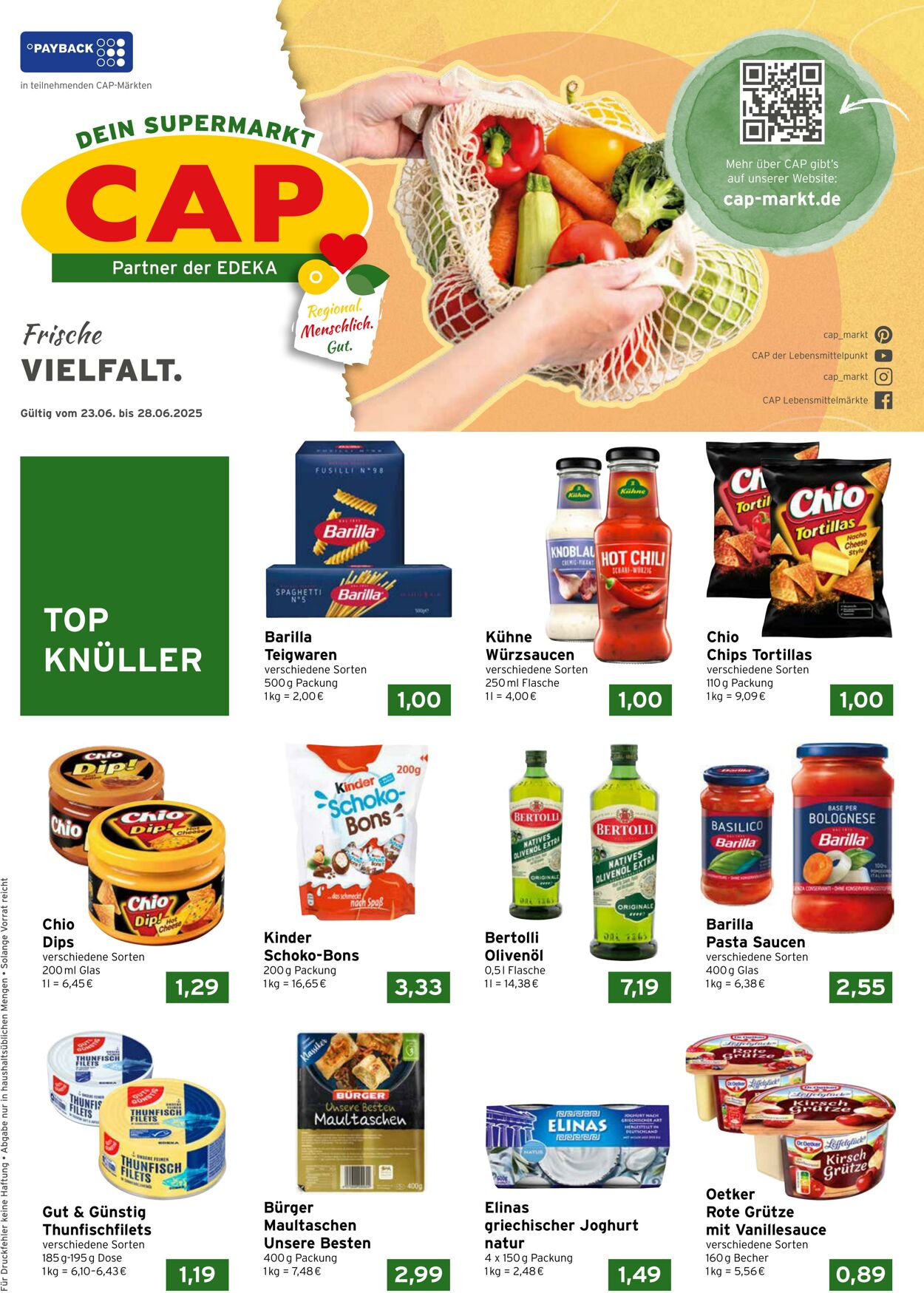 Prospekt CAP Markt 23.06.2025 - 28.06.2025