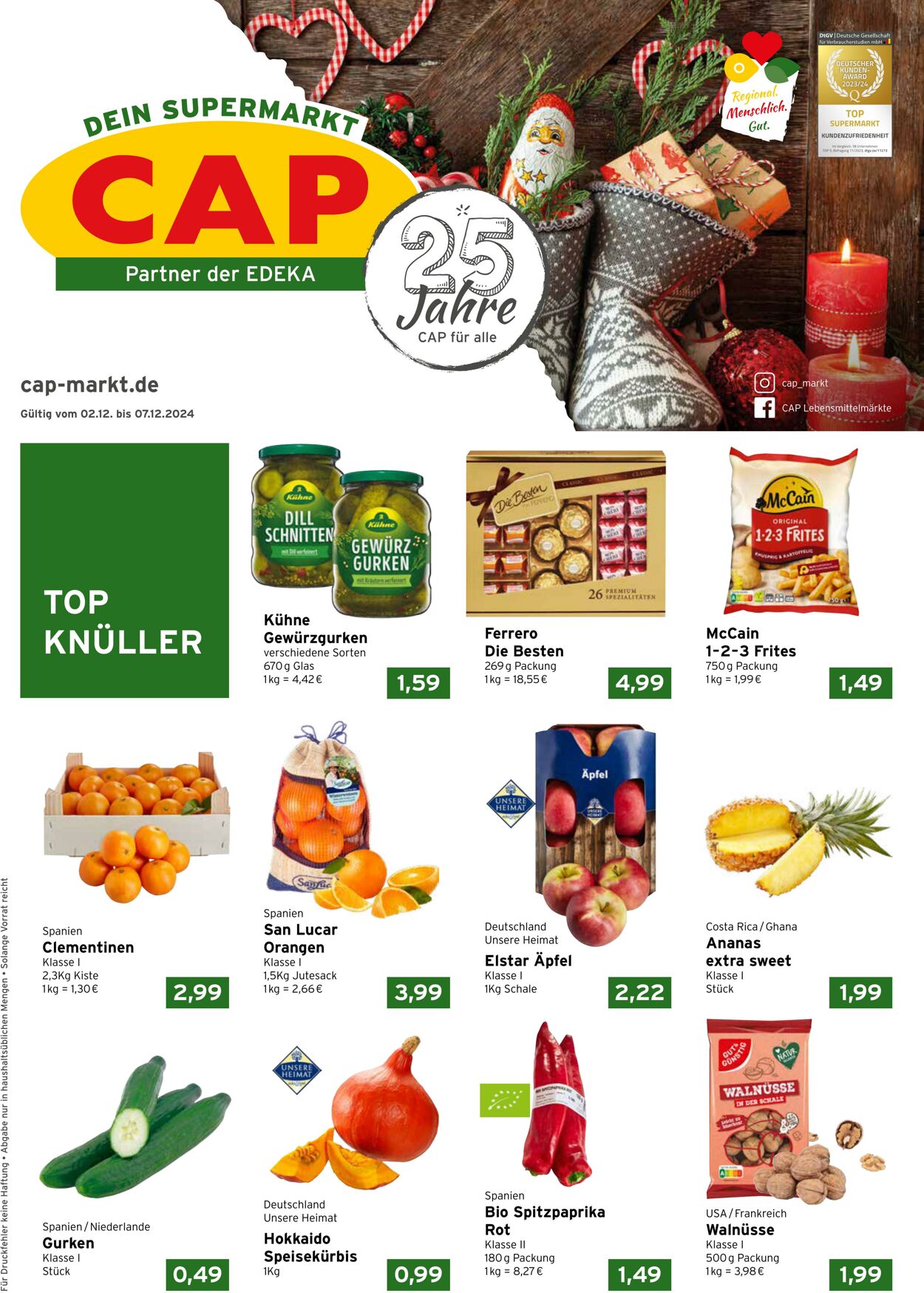 Prospekt CAP Markt 02.12.2024 - 07.12.2024