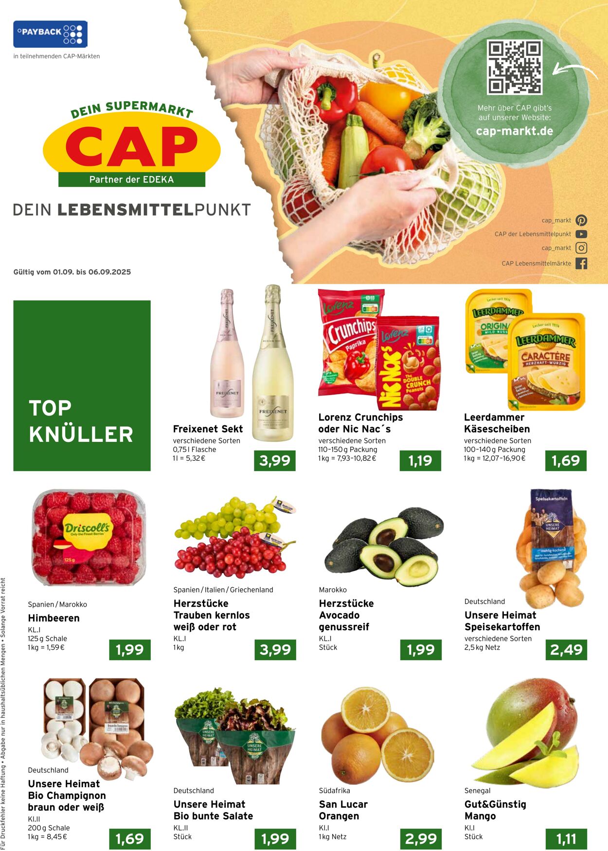Prospekt CAP Markt 01.09.2025 - 06.09.2025