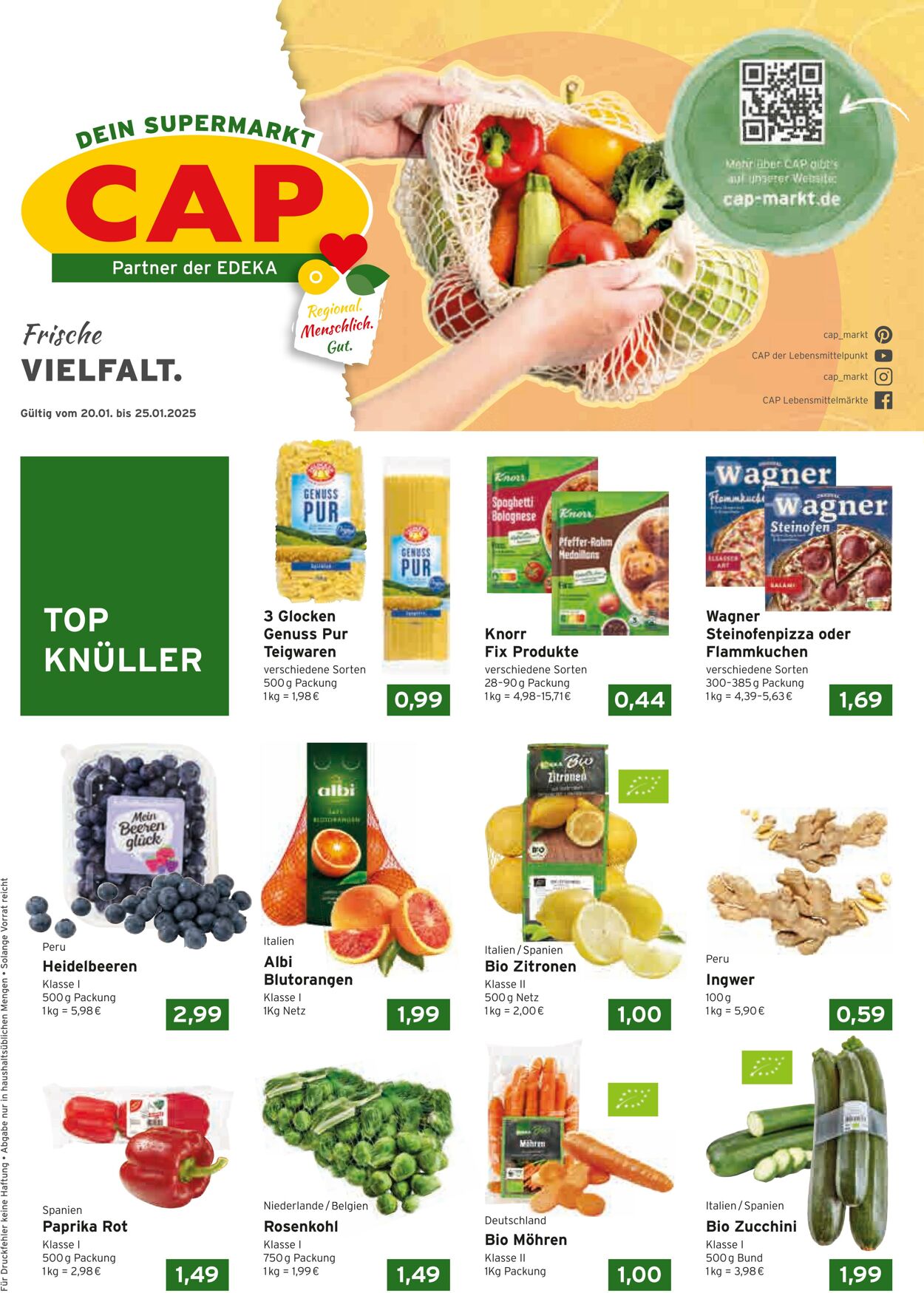 Prospekt CAP Markt 20.01.2025 - 25.01.2025