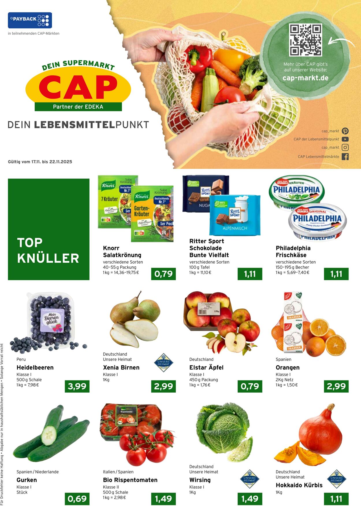 Prospekt CAP Markt 17.11.2025 - 22.11.2025