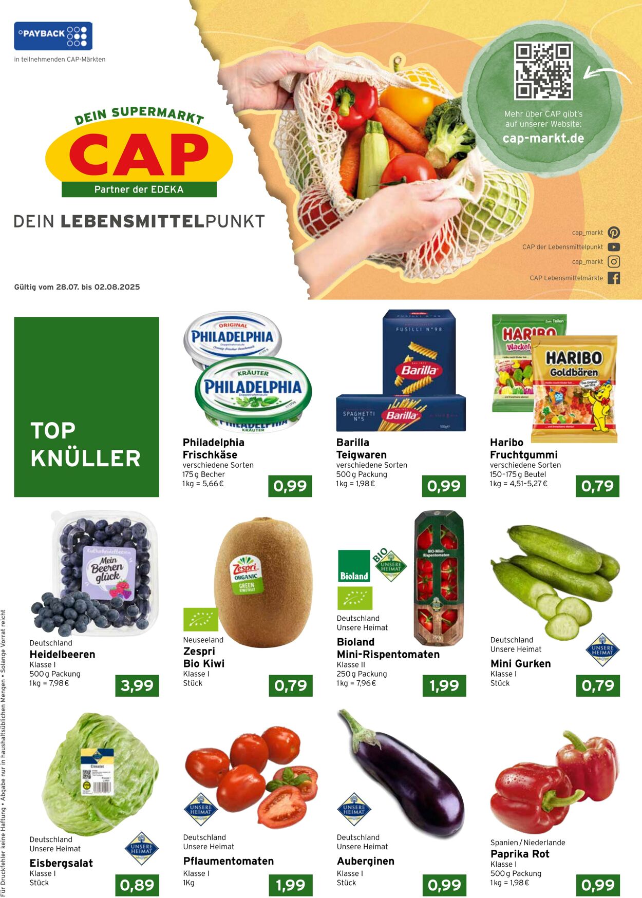 Prospekt CAP Markt 28.07.2025 - 02.08.2025
