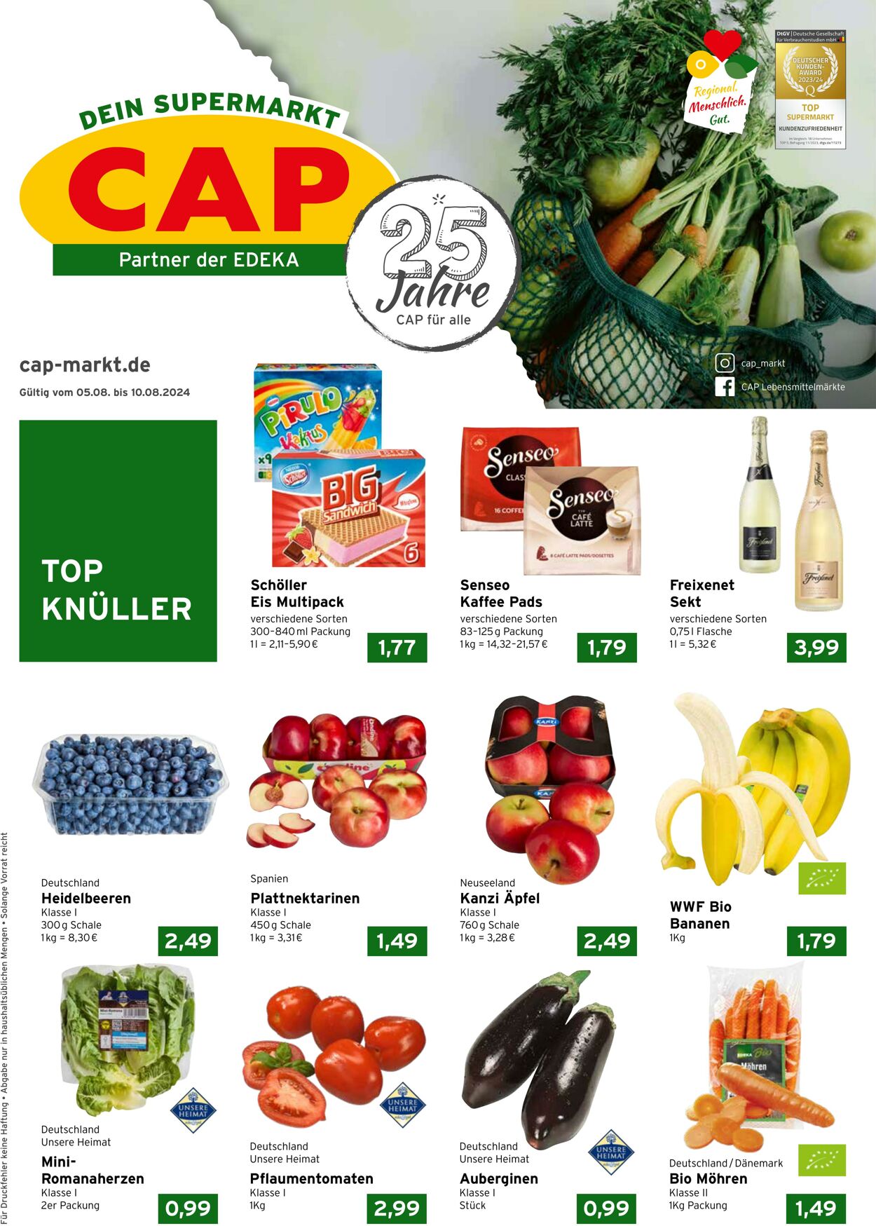 Prospekt CAP Markt 05.08.2024 - 10.08.2024