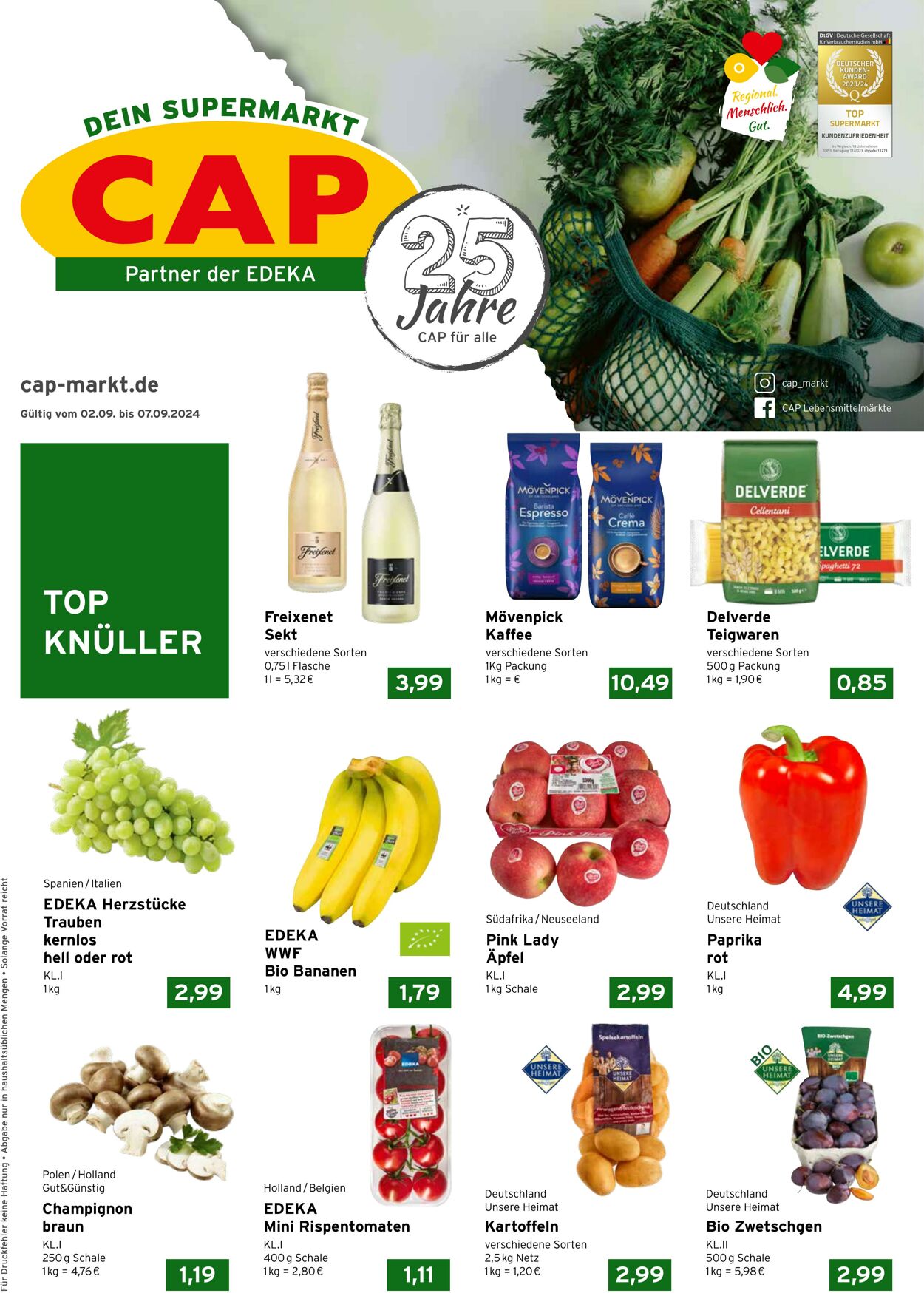 Prospekt CAP Markt 02.09.2024 - 07.09.2024