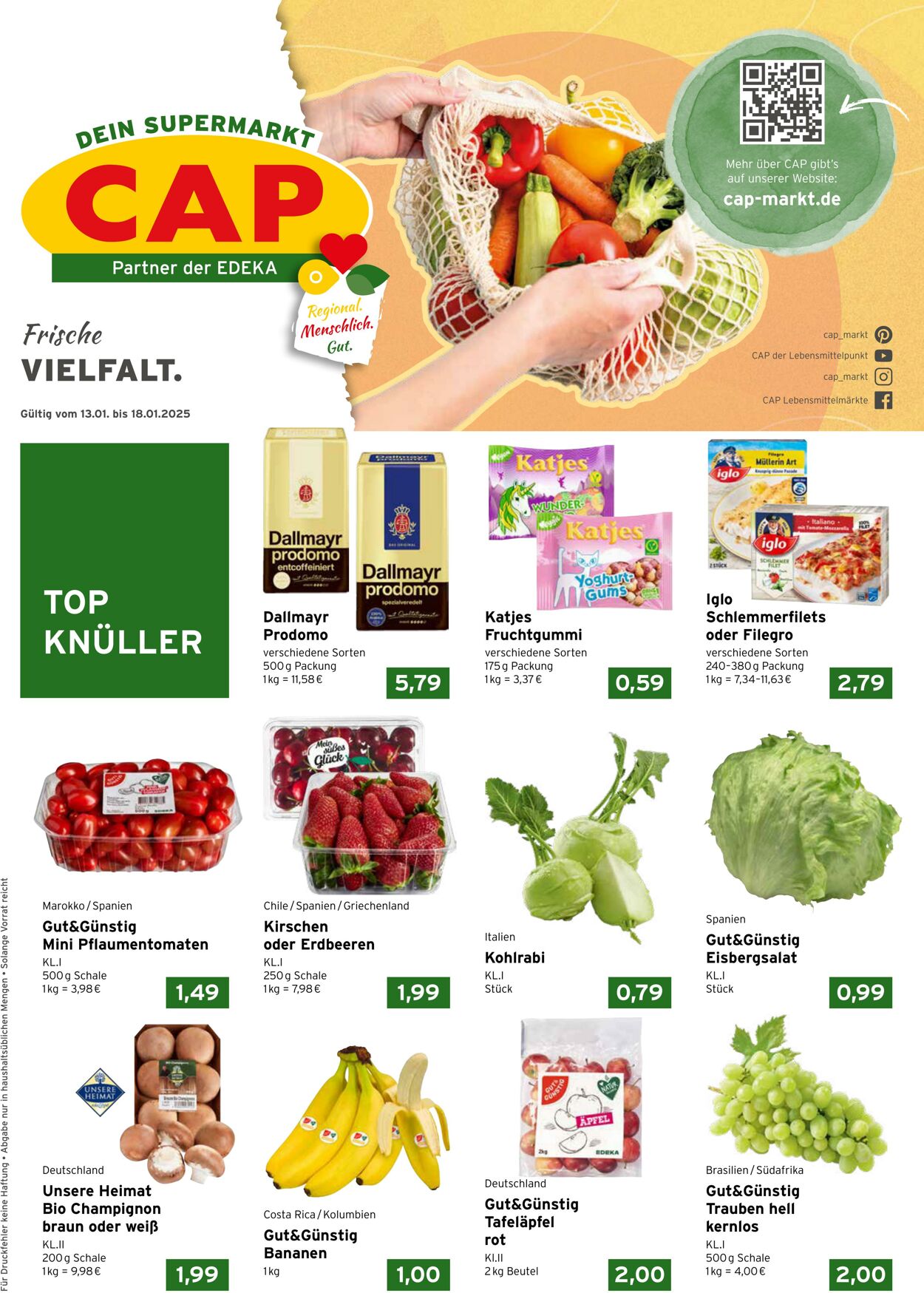 Prospekt CAP Markt 13.01.2025 - 18.01.2025