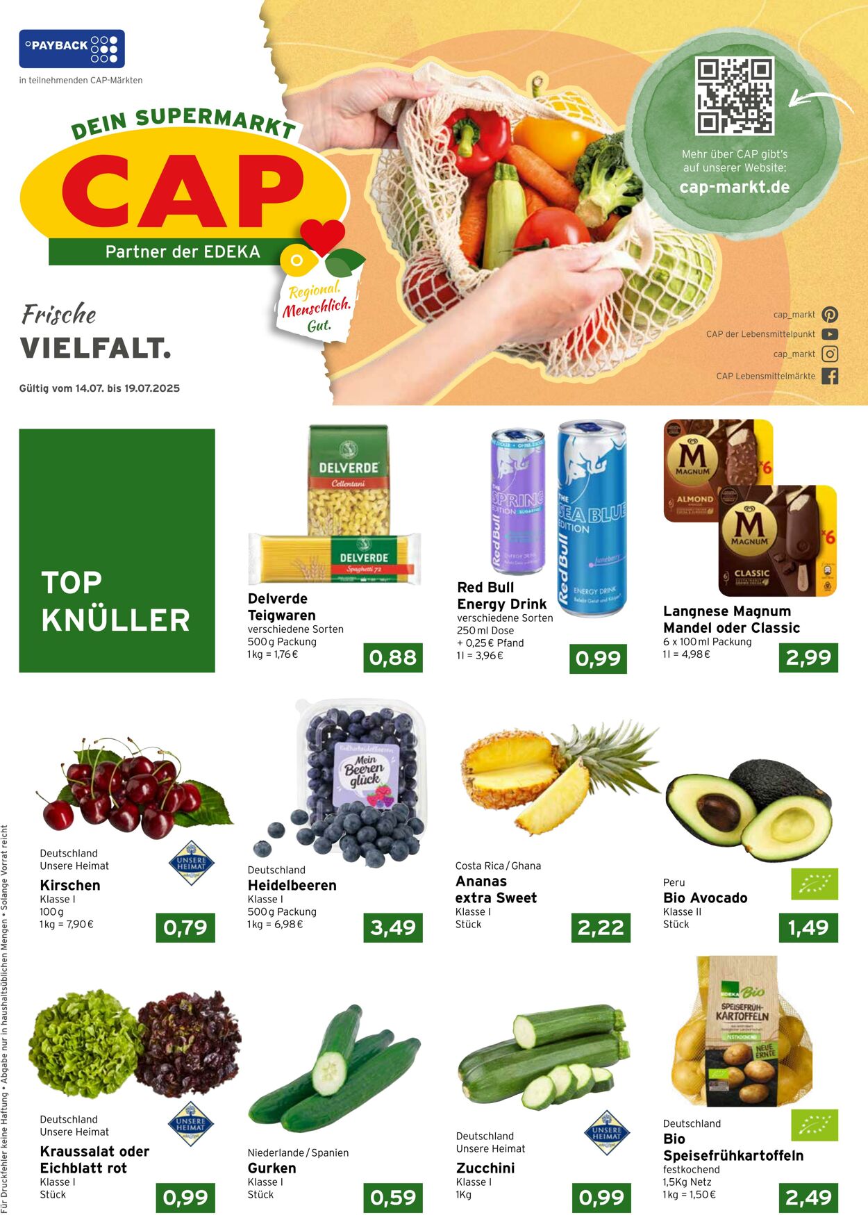 Prospekt CAP Markt 14.07.2025 - 19.07.2025