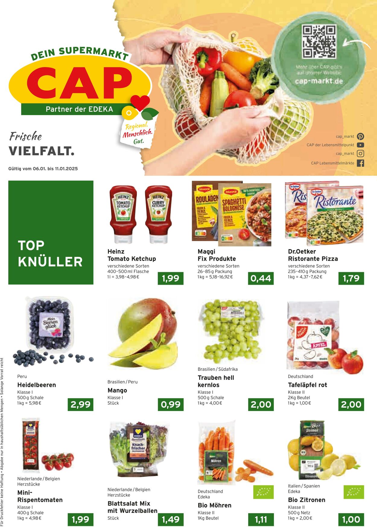 Prospekt CAP Markt 06.01.2025 - 11.01.2025