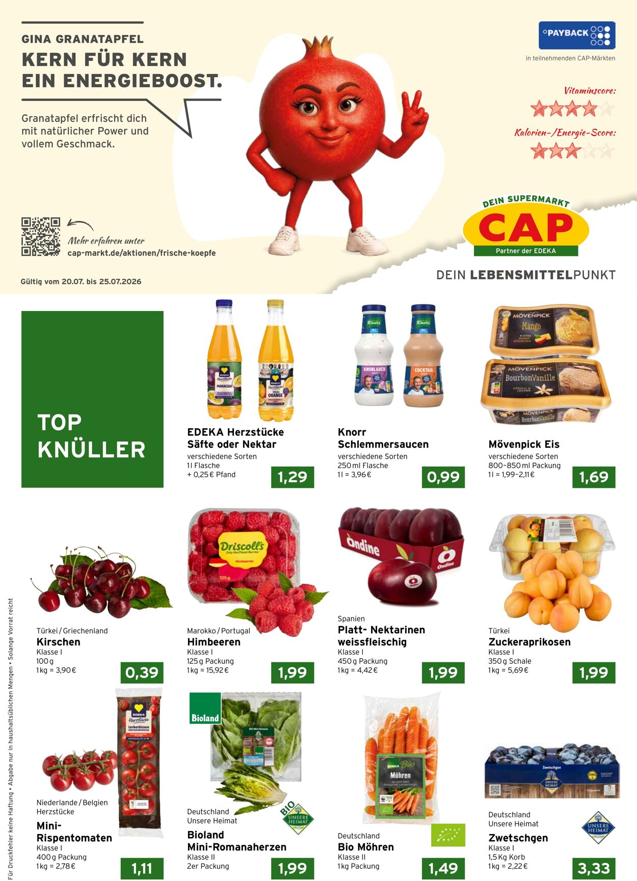Prospekt CAP Markt 20.07.2026 - 25.07.2026