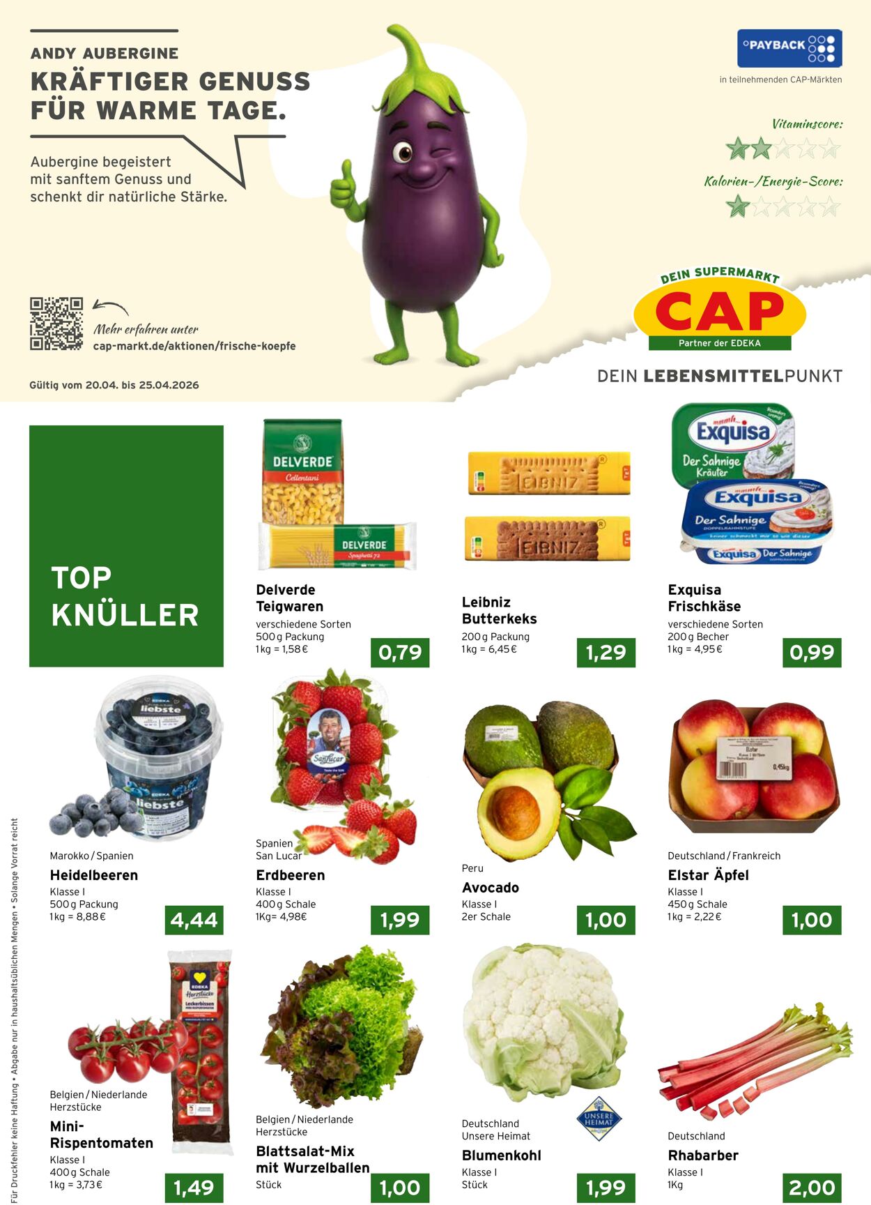 Prospekt CAP Markt 20.04.2026 - 25.04.2026