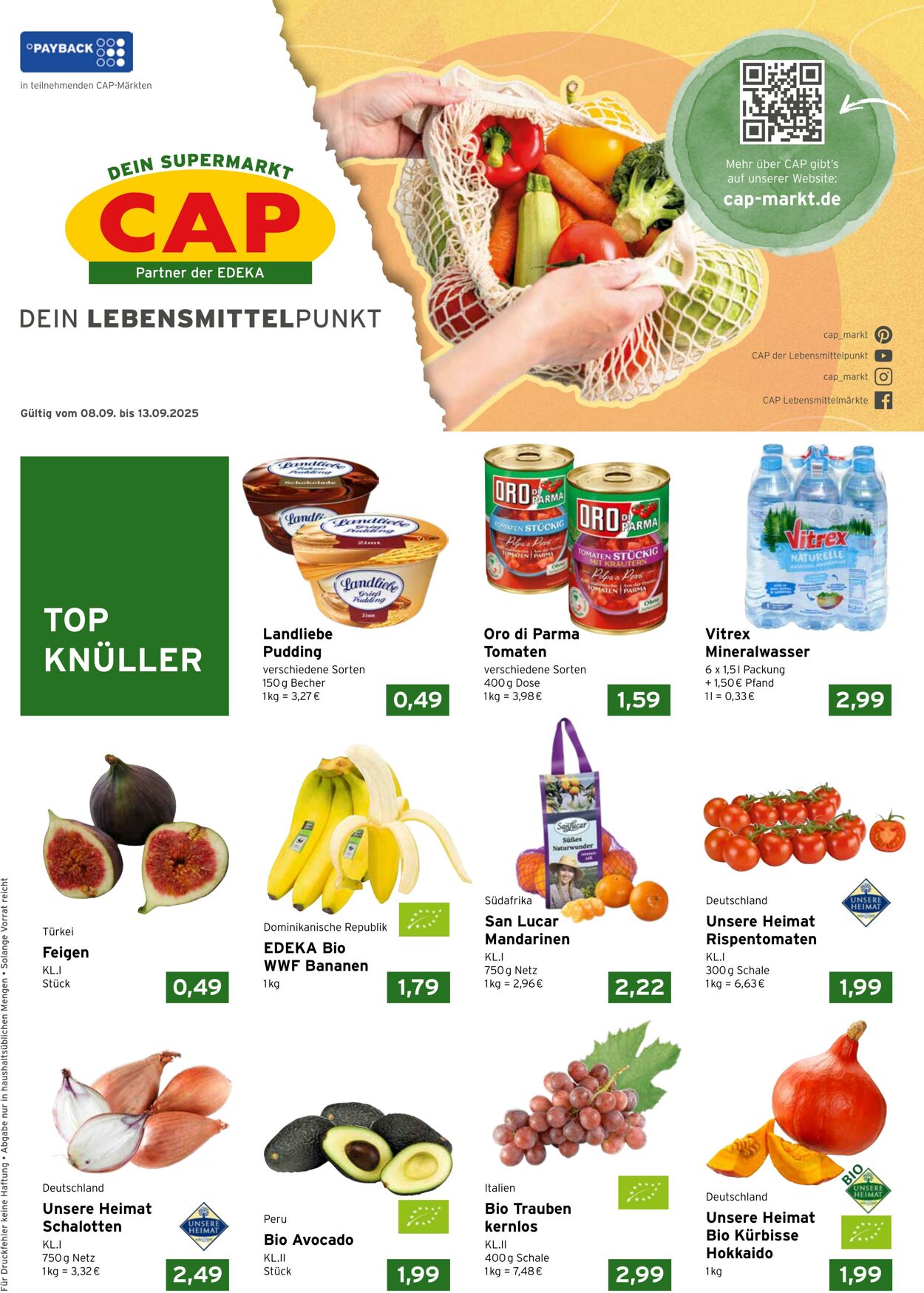 Prospekt CAP Markt 08.09.2025 - 13.09.2025