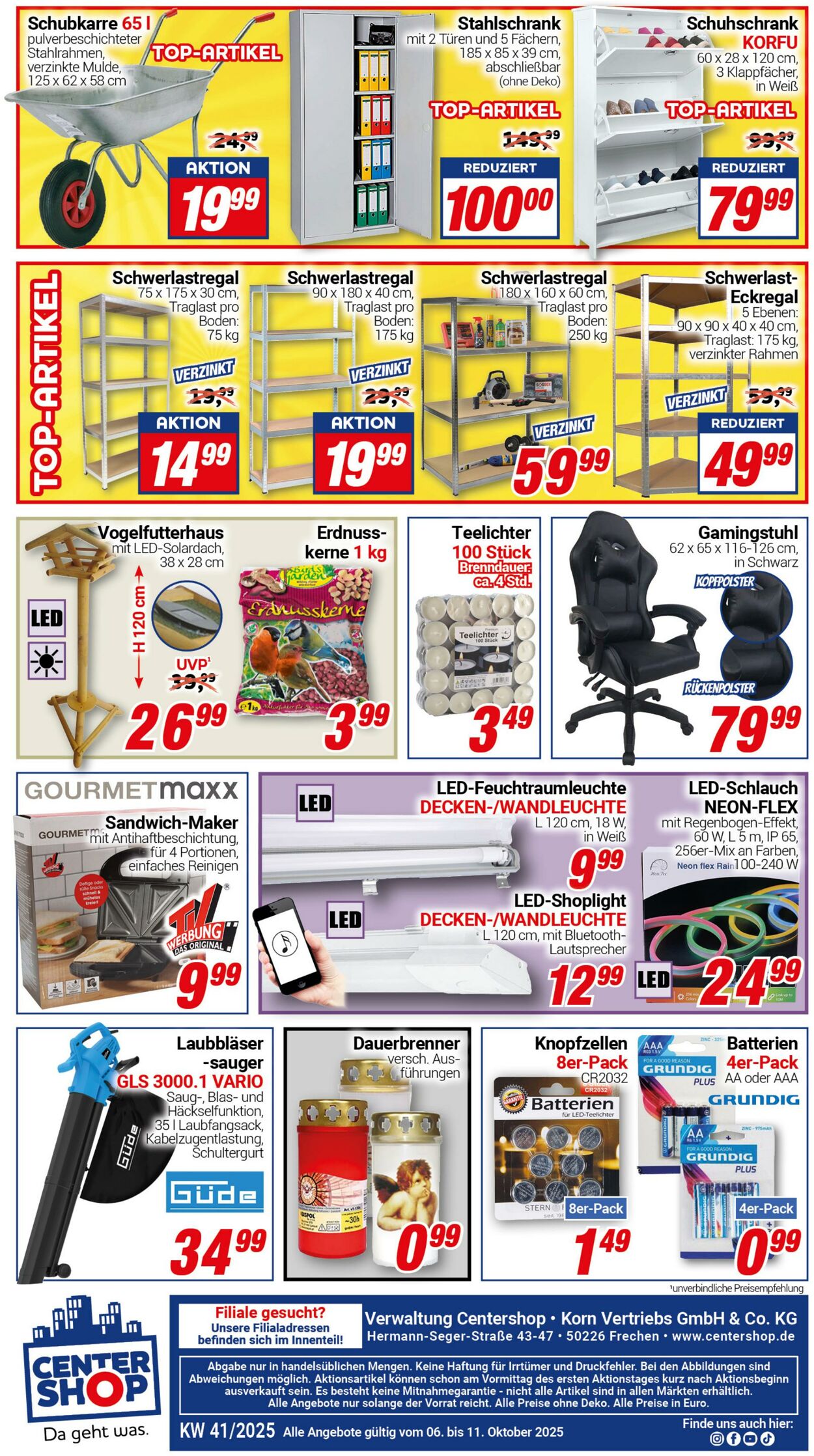 Prospekt CENTERSHOP 29.09.2025 - 04.10.2025