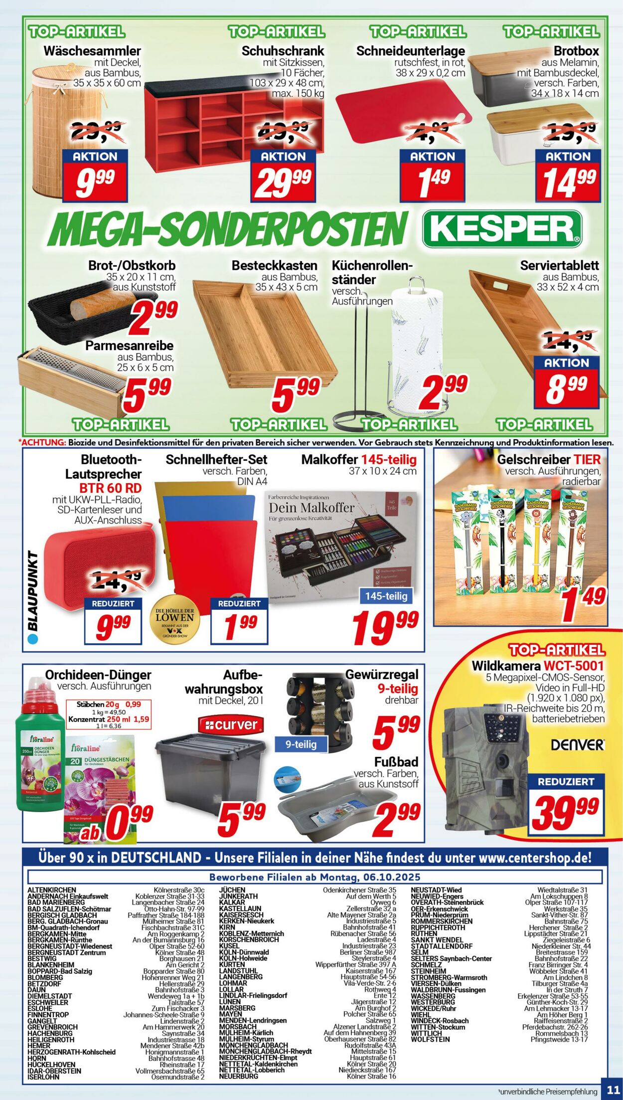 Prospekt CENTERSHOP 29.09.2025 - 04.10.2025