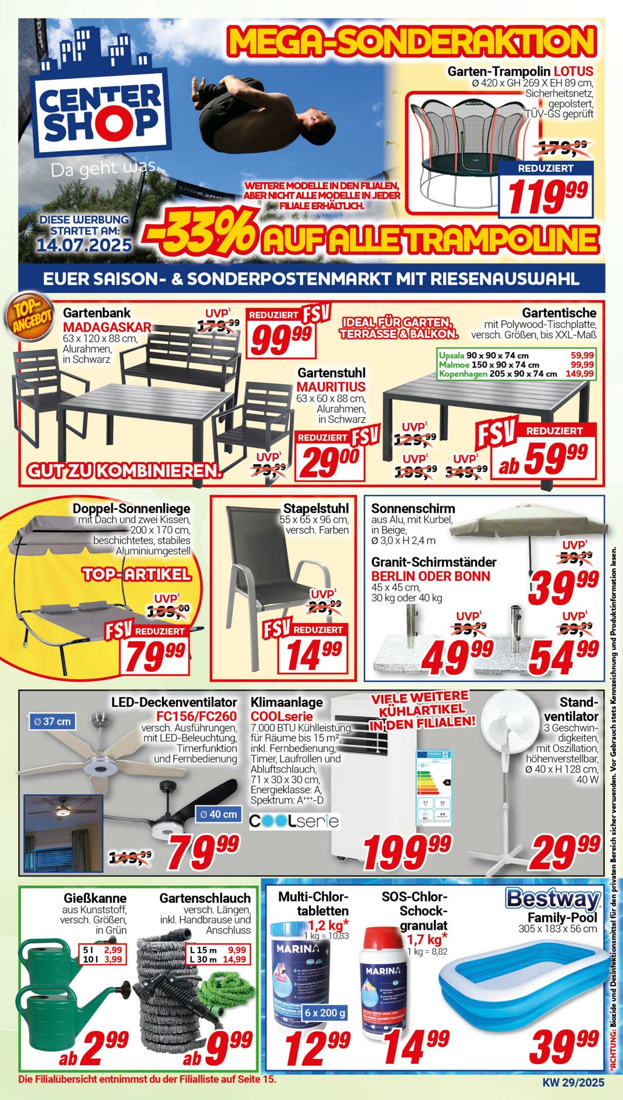 Prospekt CENTERSHOP 14.07.2025 - 19.07.2025