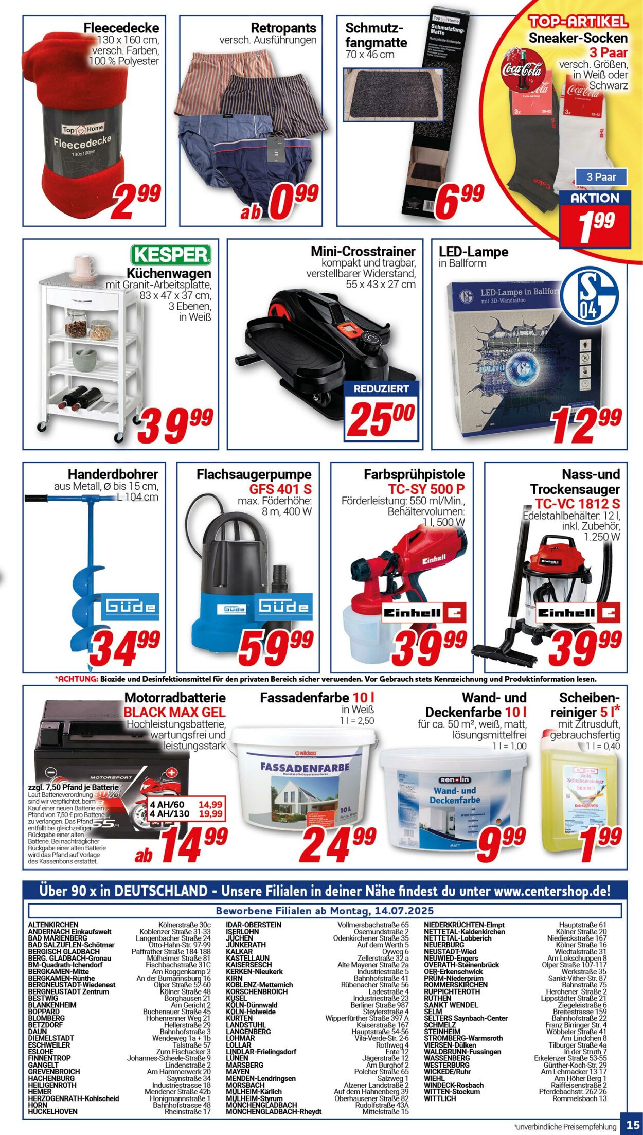 Prospekt CENTERSHOP 14.07.2025 - 19.07.2025