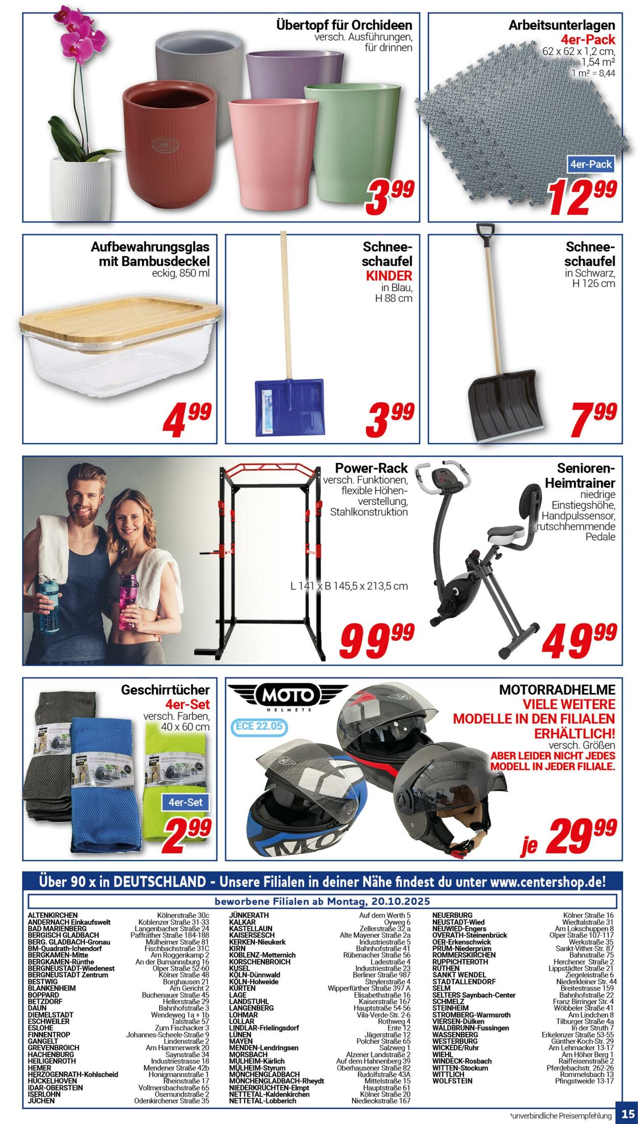 Prospekt CENTERSHOP 13.10.2025 - 18.10.2025