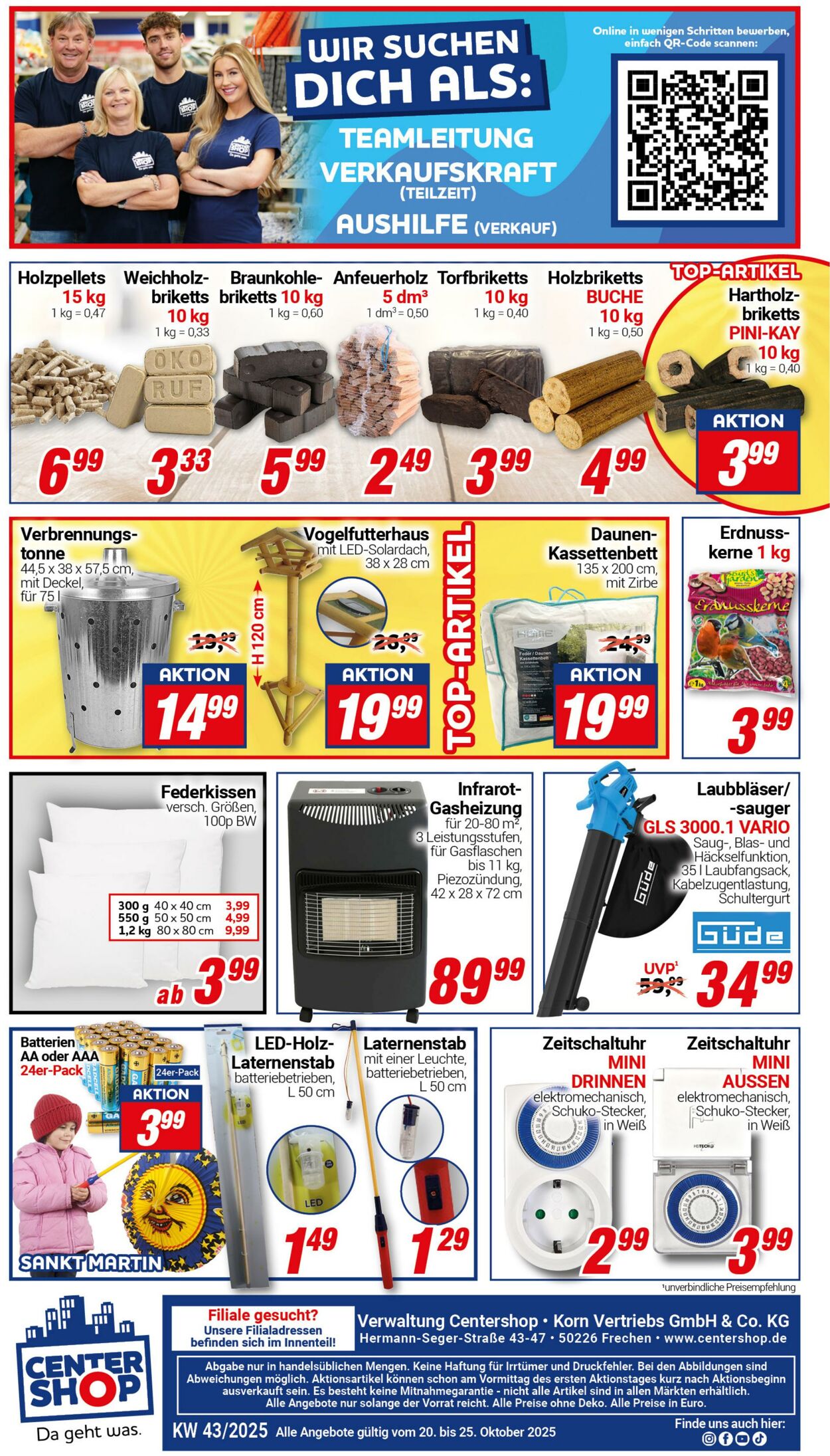 Prospekt CENTERSHOP 13.10.2025 - 18.10.2025
