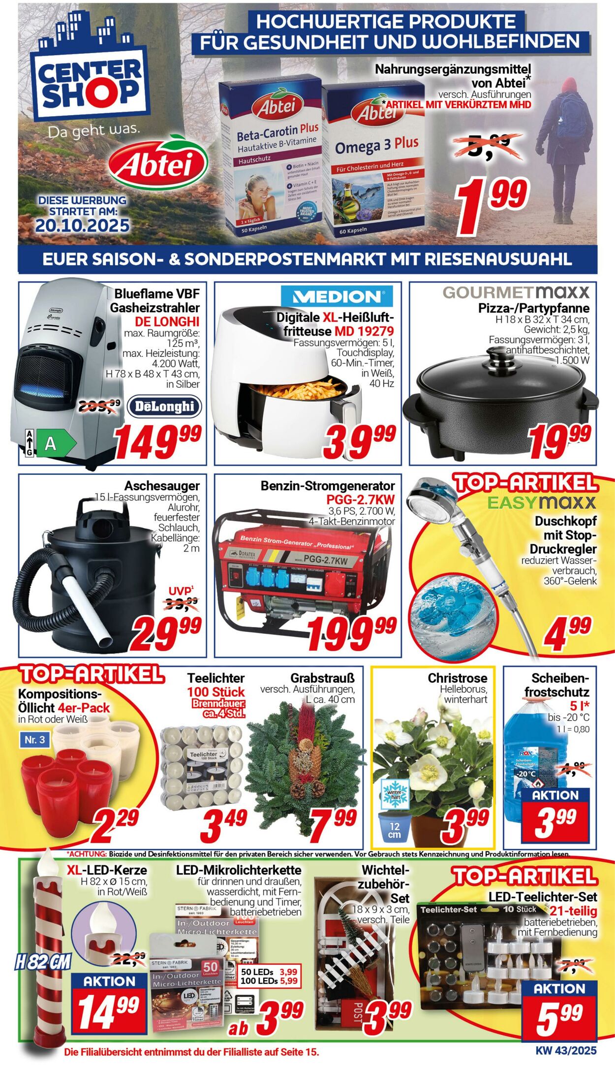 Prospekt CENTERSHOP 13.10.2025 - 18.10.2025