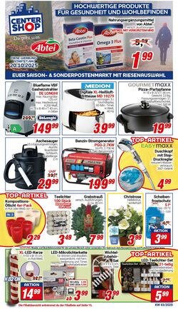 Prospekt CENTERSHOP 13.10.2025 - 18.10.2025