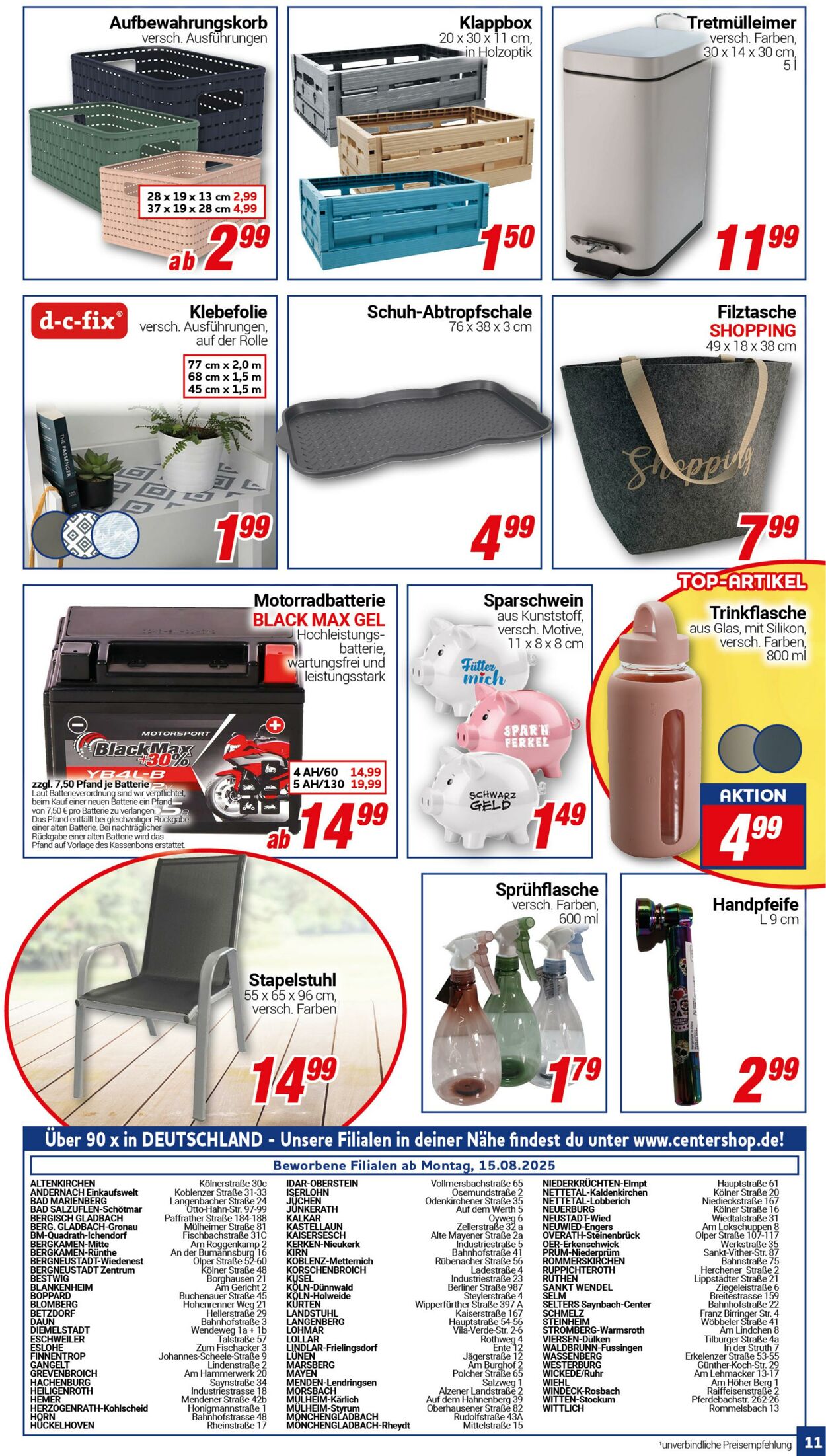 Prospekt CENTERSHOP 15.09.2025 - 20.09.2025