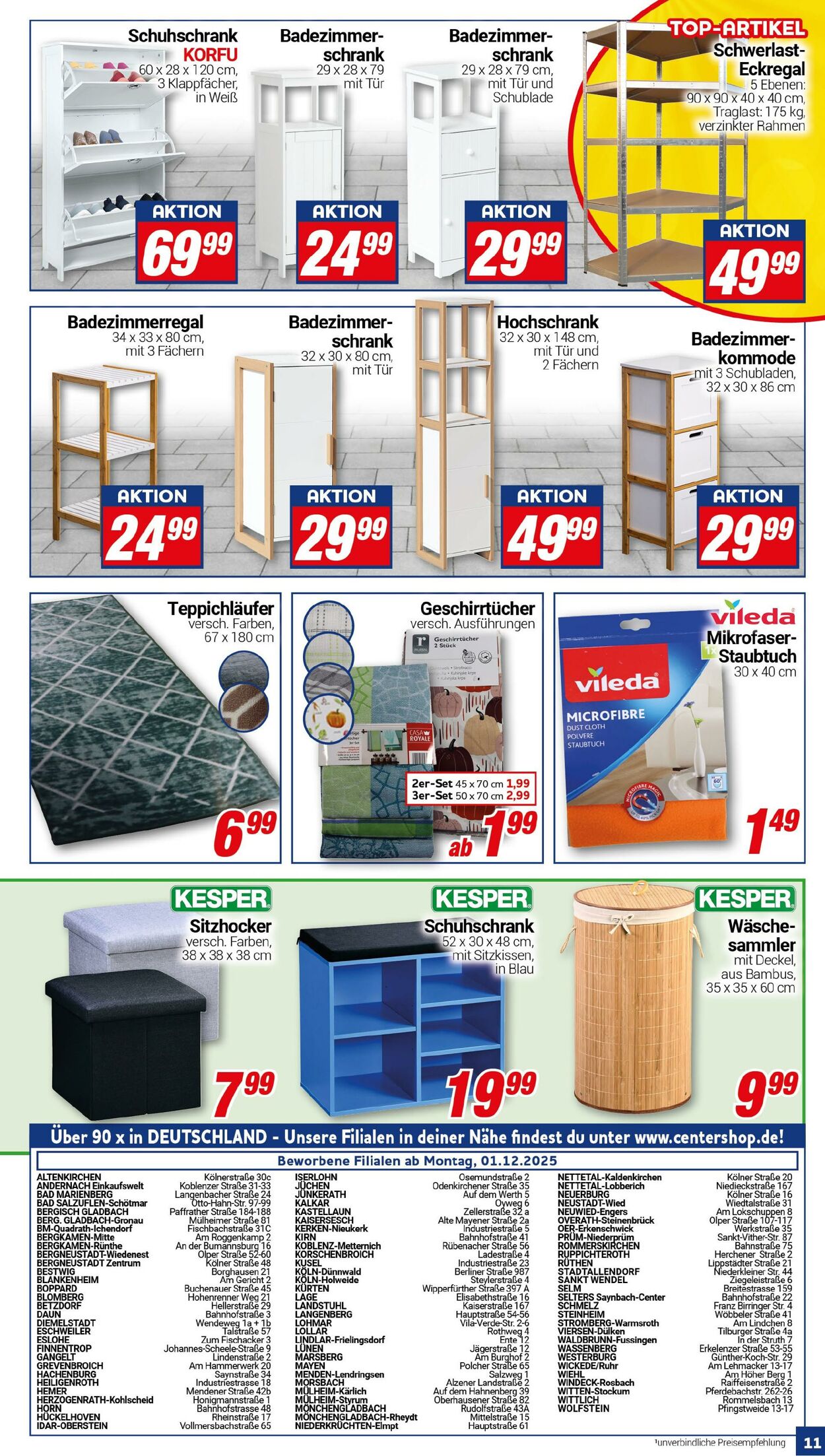 Prospekt CENTERSHOP 24.11.2025 - 29.11.2025