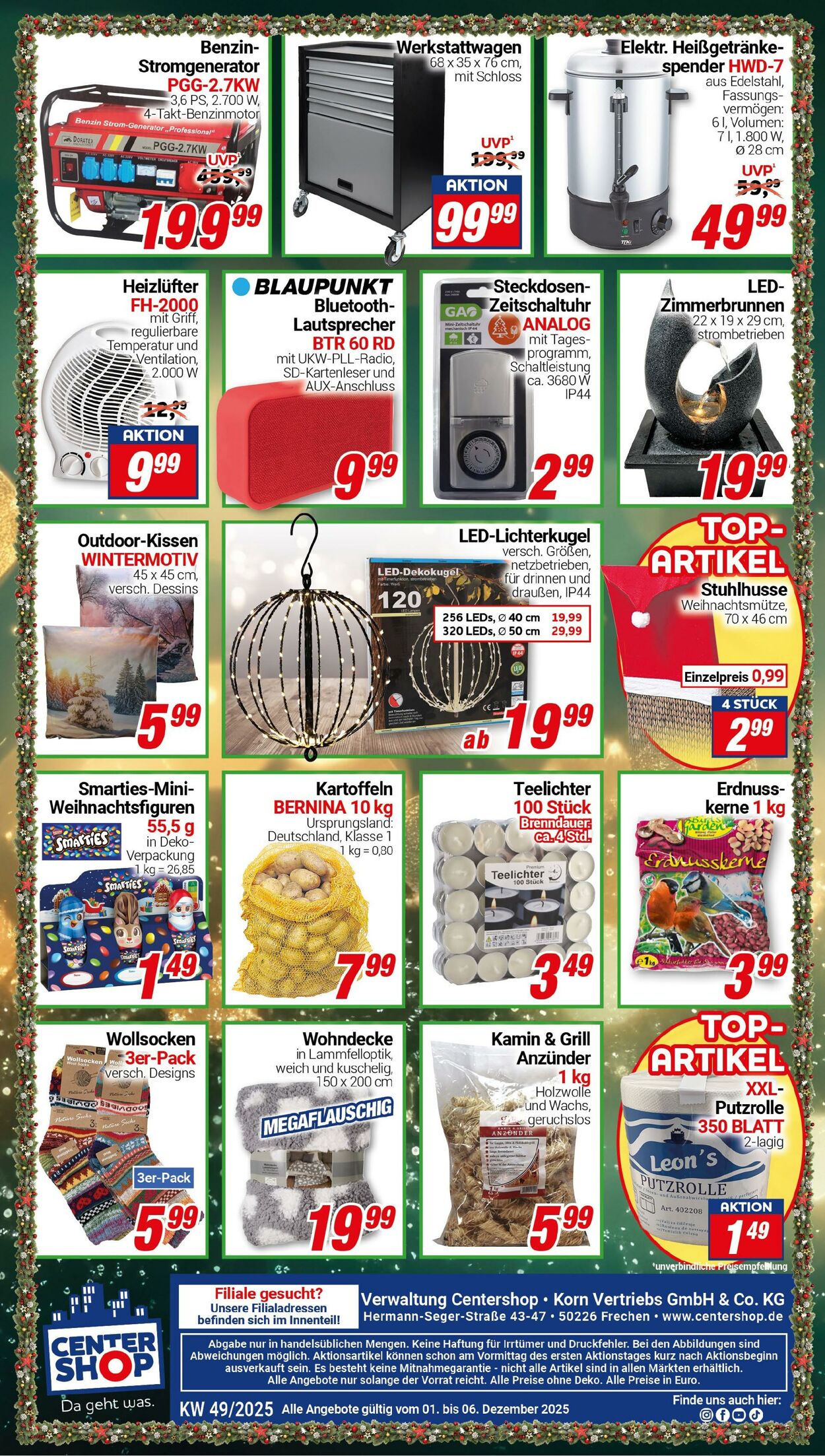 Prospekt CENTERSHOP 24.11.2025 - 29.11.2025