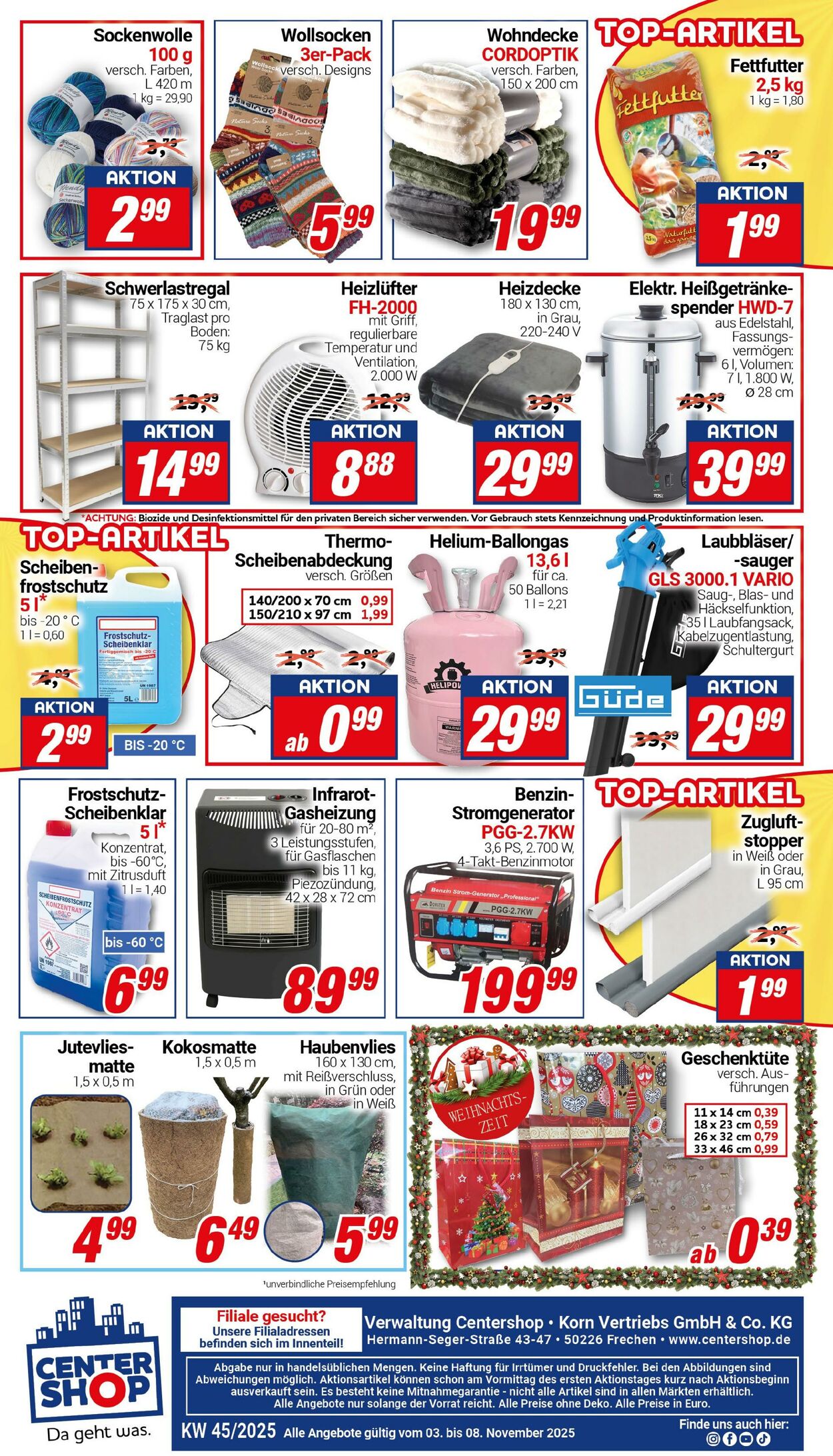 Prospekt CENTERSHOP 27.10.2025 - 01.11.2025